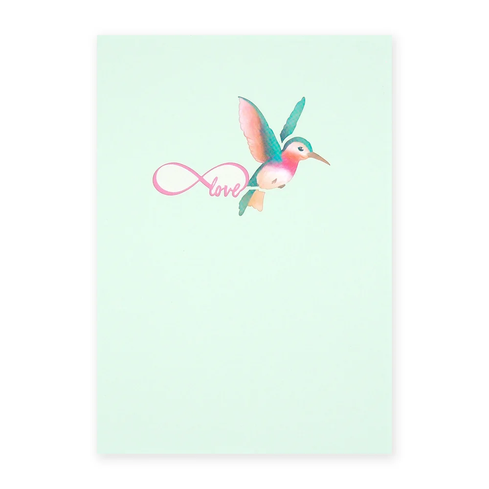 Hummingbird Love Pop-Up Card — Write Impressions