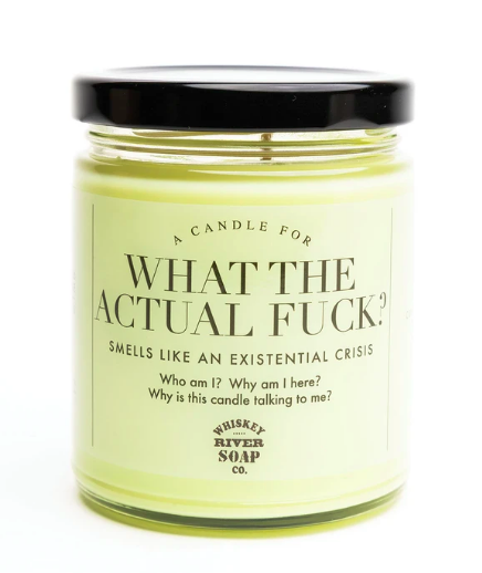What The Actual Fuck Candle Write Impressions