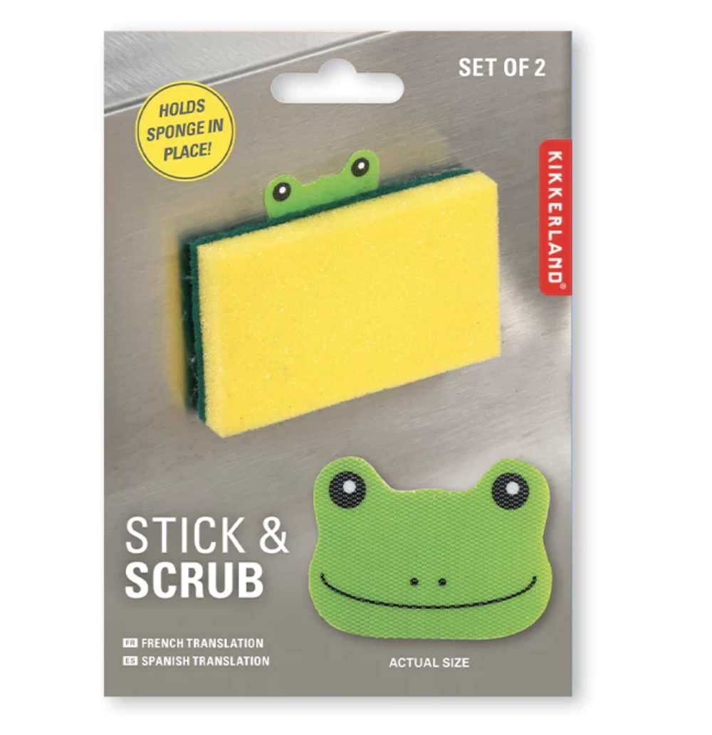 Stick and Scrub Sponge Holder — Write Impressions