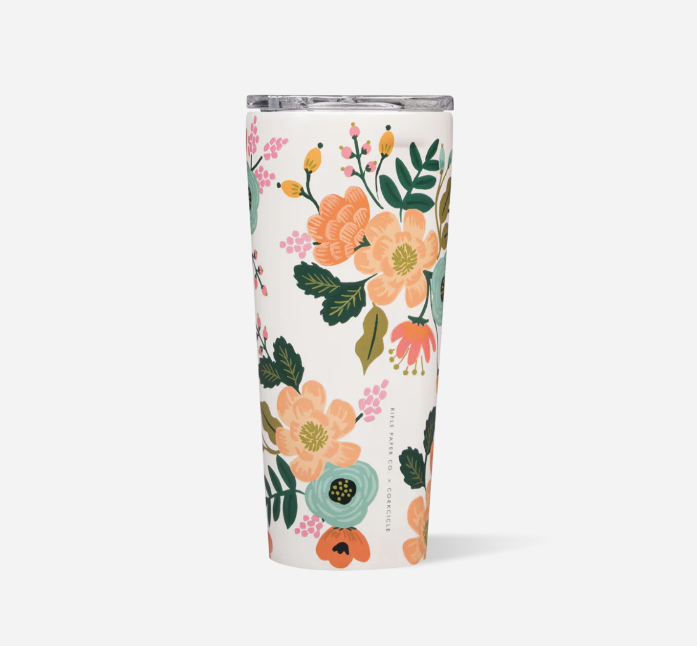 Rifle Paper Co. Corkcicle Lively Floral White Tumbler 24 oz — Write  Impressions