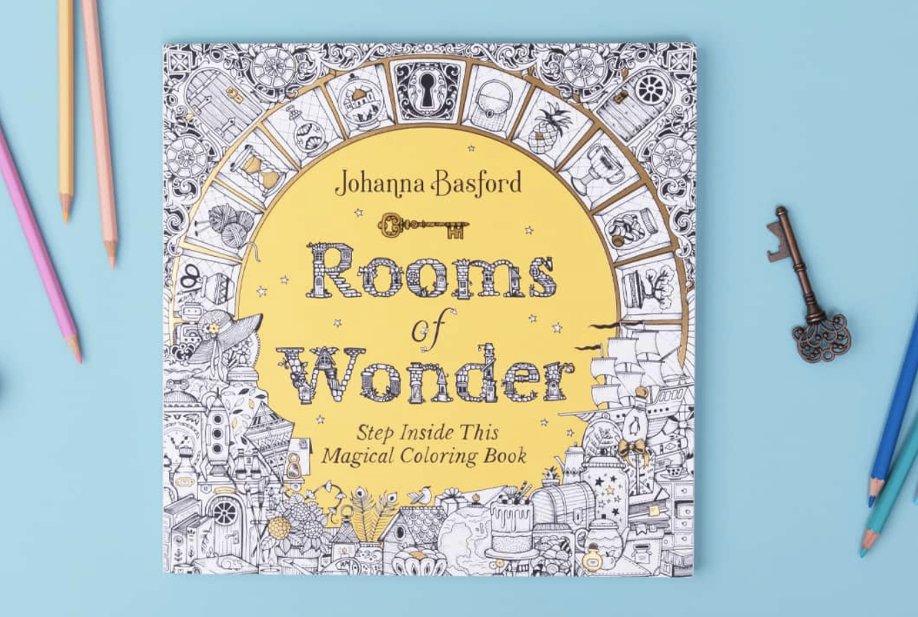 Joanna Basford Rooms of Wonder Coloring Book — Write Impressions
