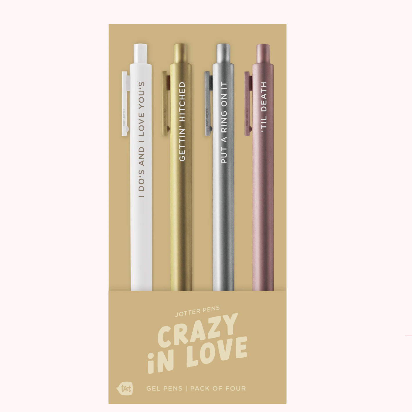 Crazy In Love - Jotter Pen - Set of 4 - Talking Out of Turn