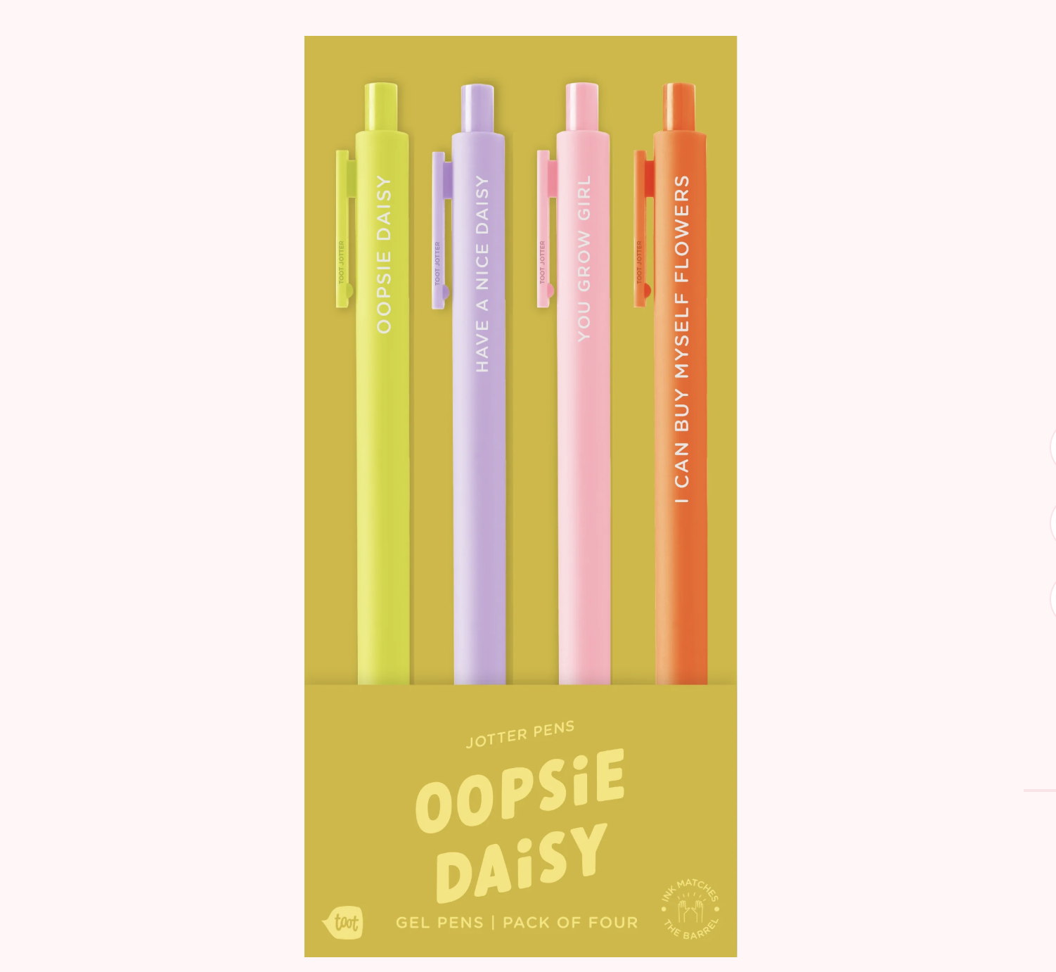 Oopsie Daisy- Jotter Pen - Set of 4 - Talking Out of Turn