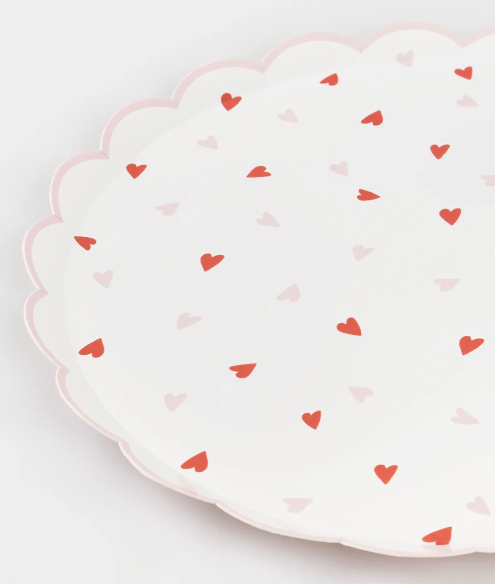 Heart Pattern Plates