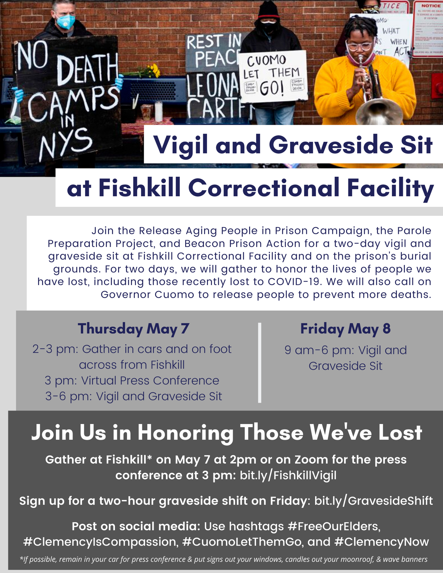 Vigil and Graveside Sit at Fishkill Correctional Facility — New Yorkers ...