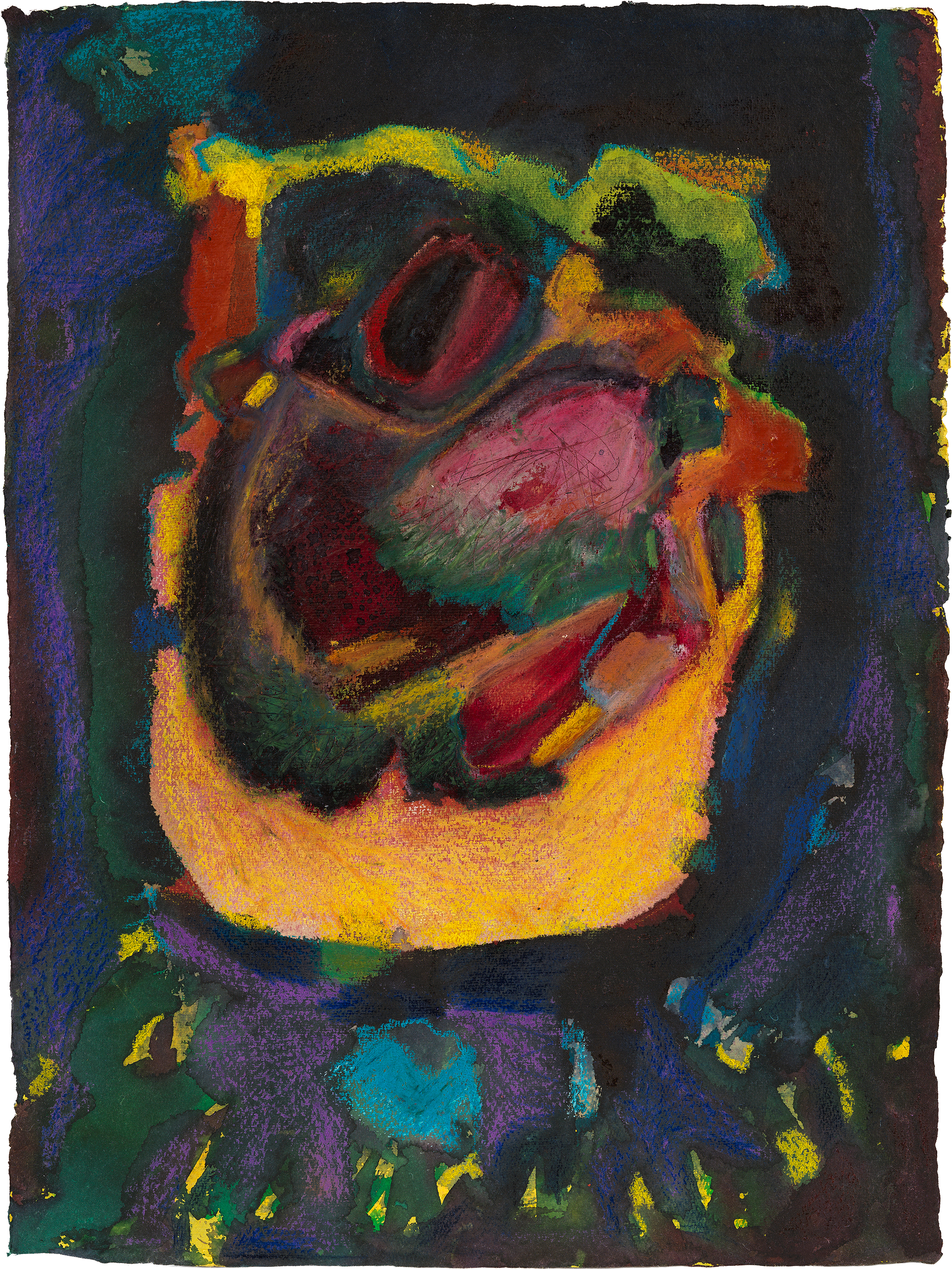watercolor-painting- Red blue greens opaque color a sense of value, importance.