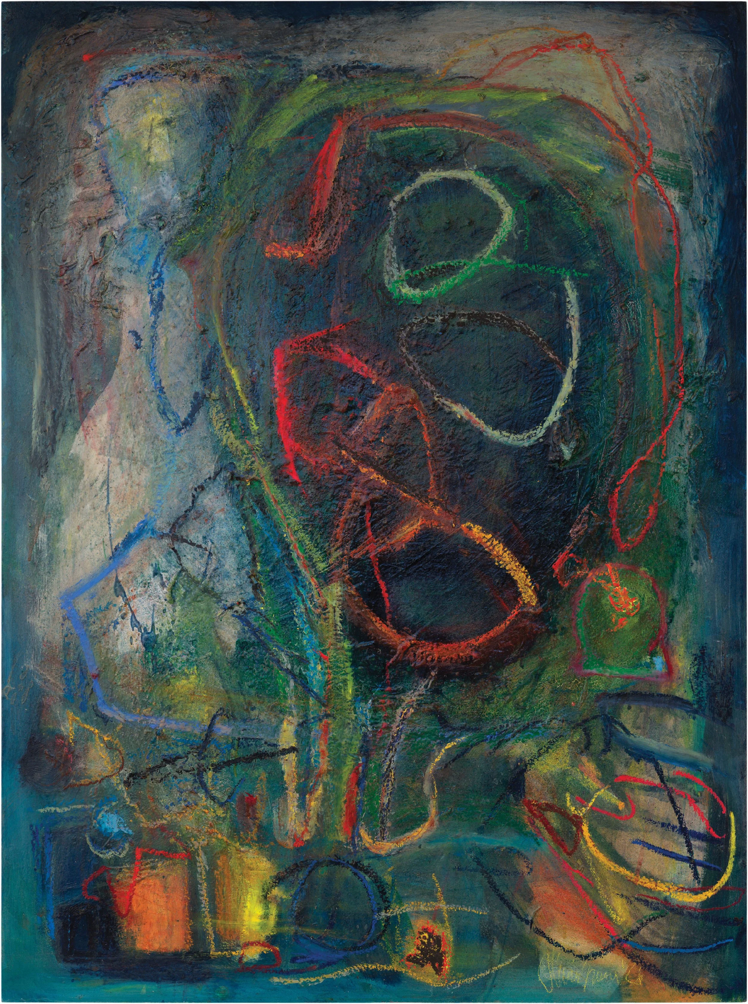 I Listen, 2026 | mixed media on canvas | 36 x 48 inches