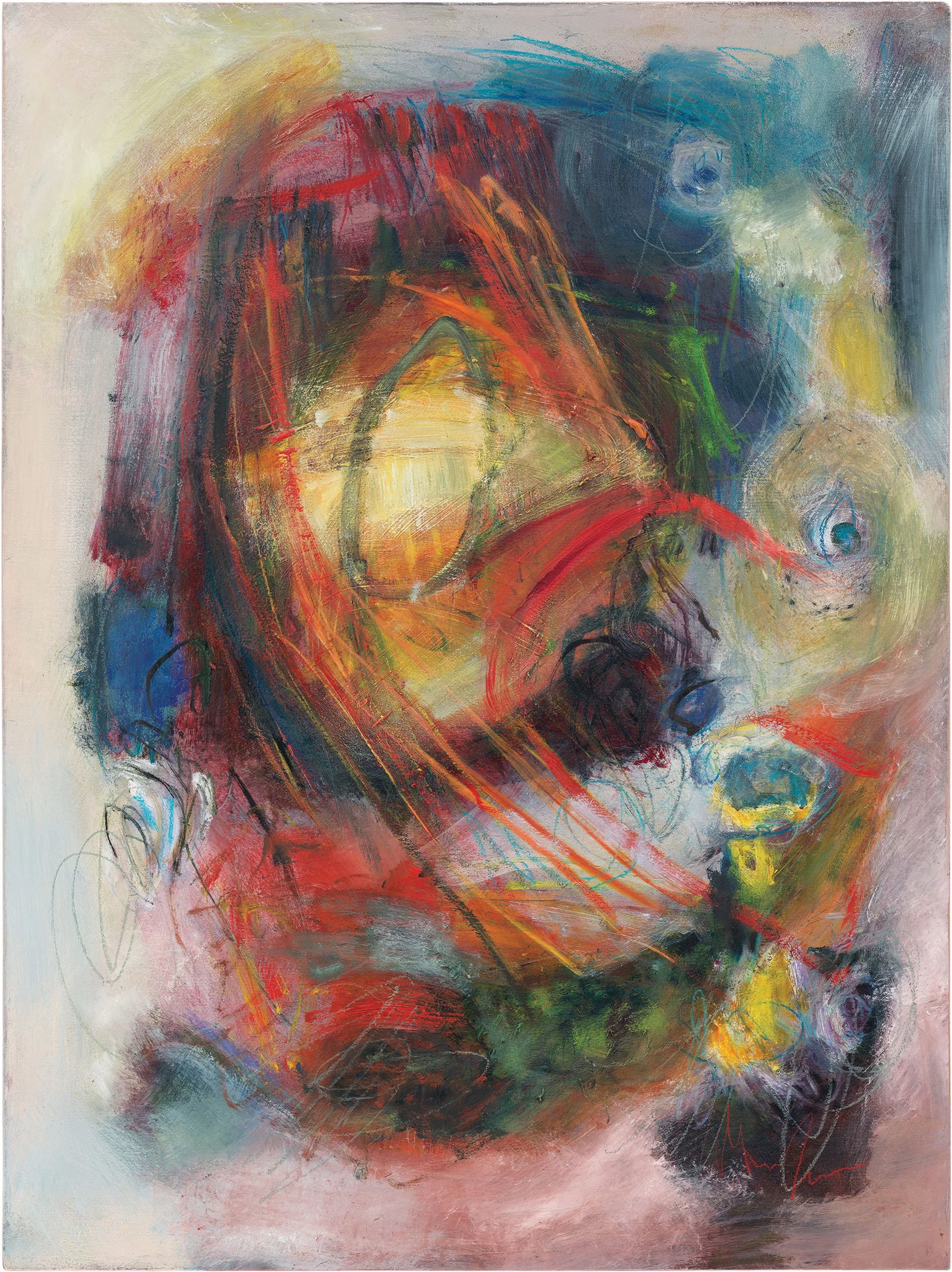 Patina of poetry, 2025 | mixed media on canvas | 36 x 48 inches
