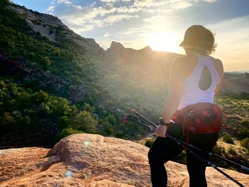 Dr. Elisa Jones outdoors in Fruita, Colorado