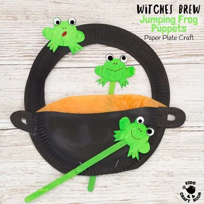 Froggy Cauldron Craft from kidscraftroom.com