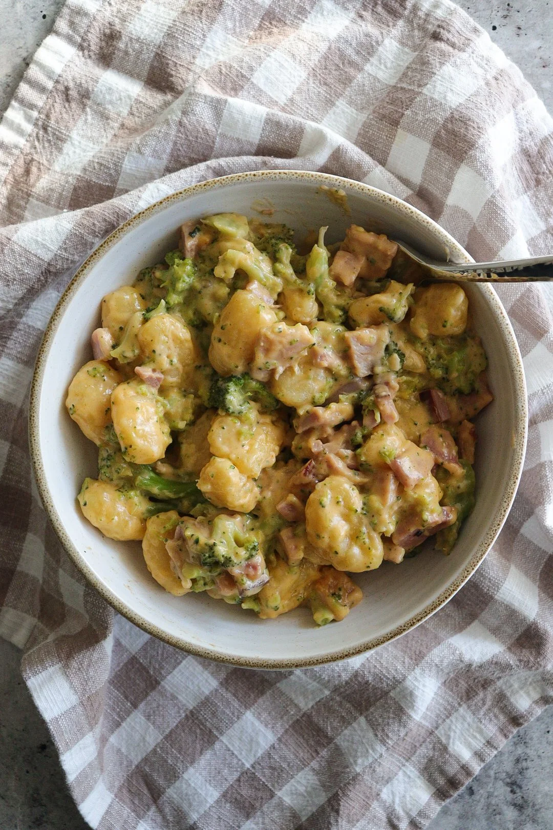 Hot Ham &amp; Cheese Gnocchi Bake 