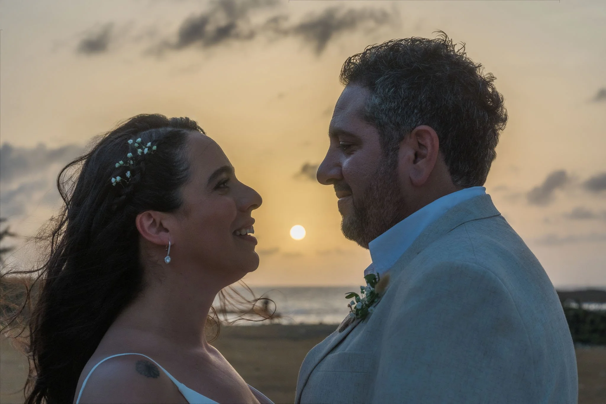 Luxury elopement in Puerto Rico at Escambrón Beach taken by a destination wedding photographer