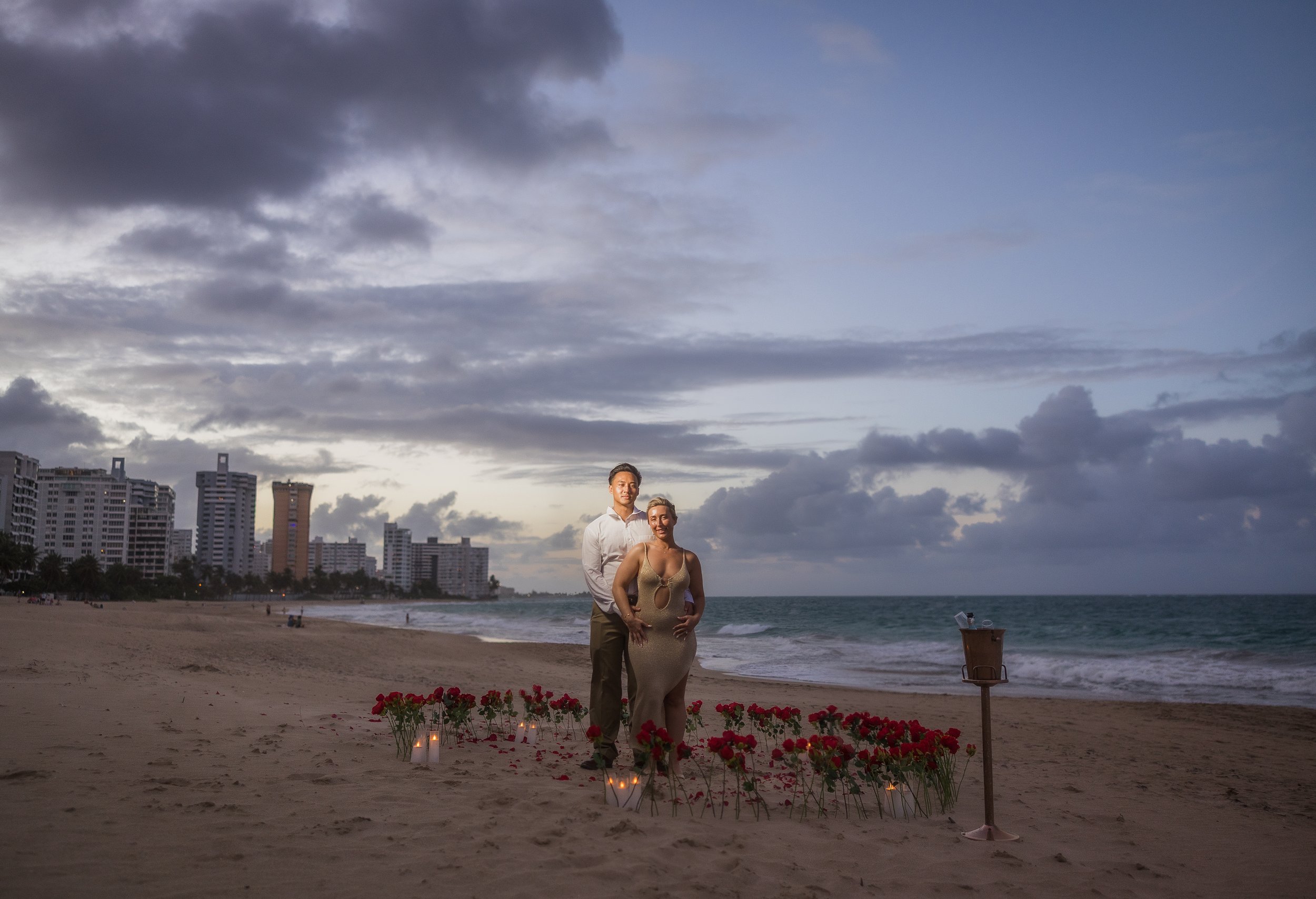 A Wind-Swept Surprise Proposal in Ocean Park, Puerto Rico