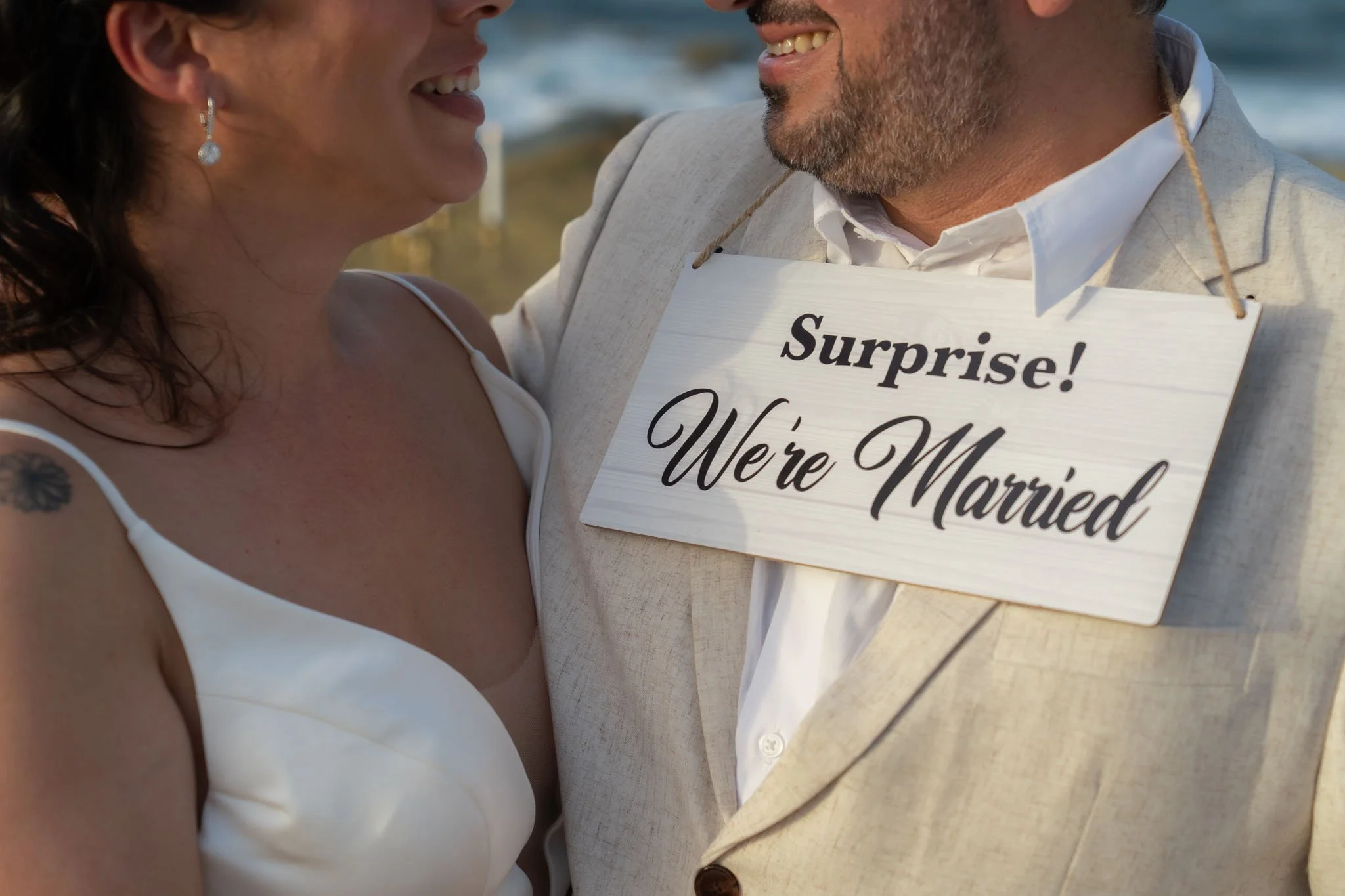 Luxury elopement in Puerto Rico at Escambrón Beach taken by a destination wedding photographer