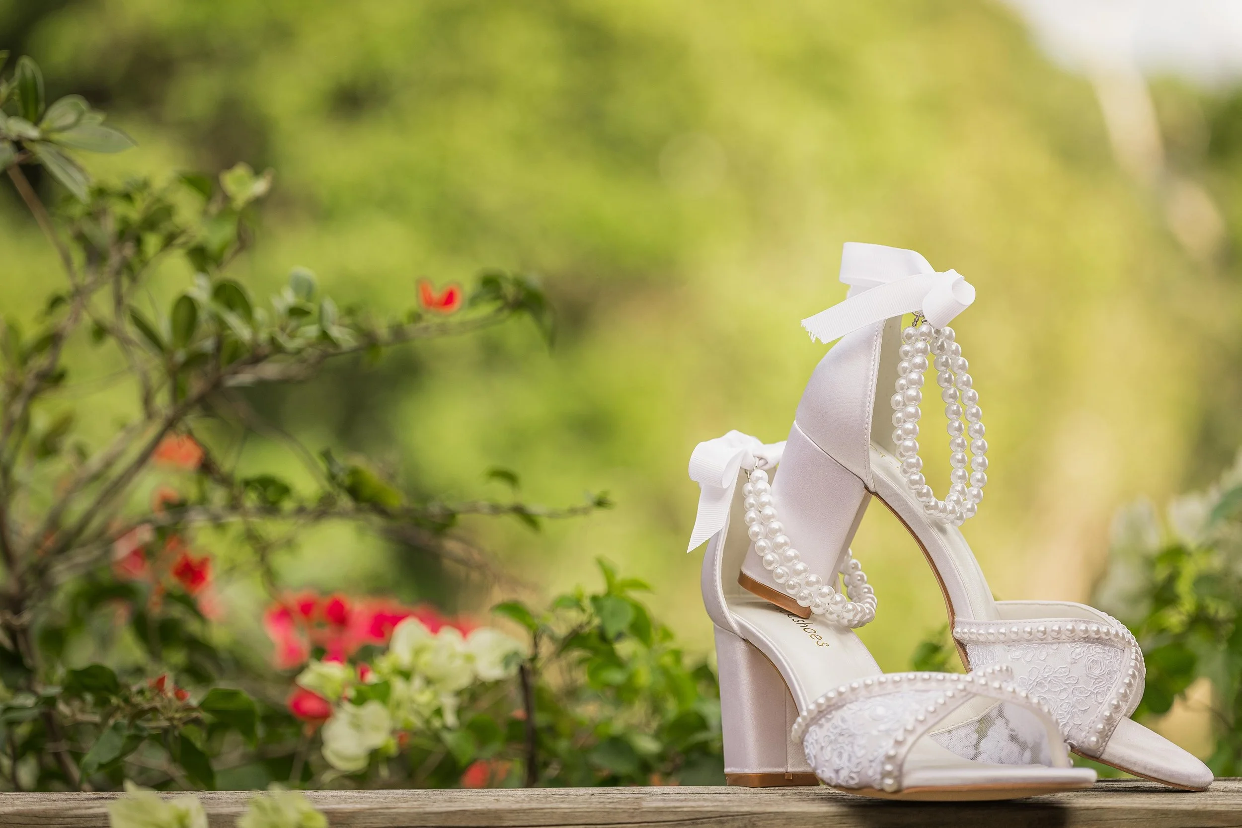 Bridal shoes shot by a Puerto Rico wedding photographer