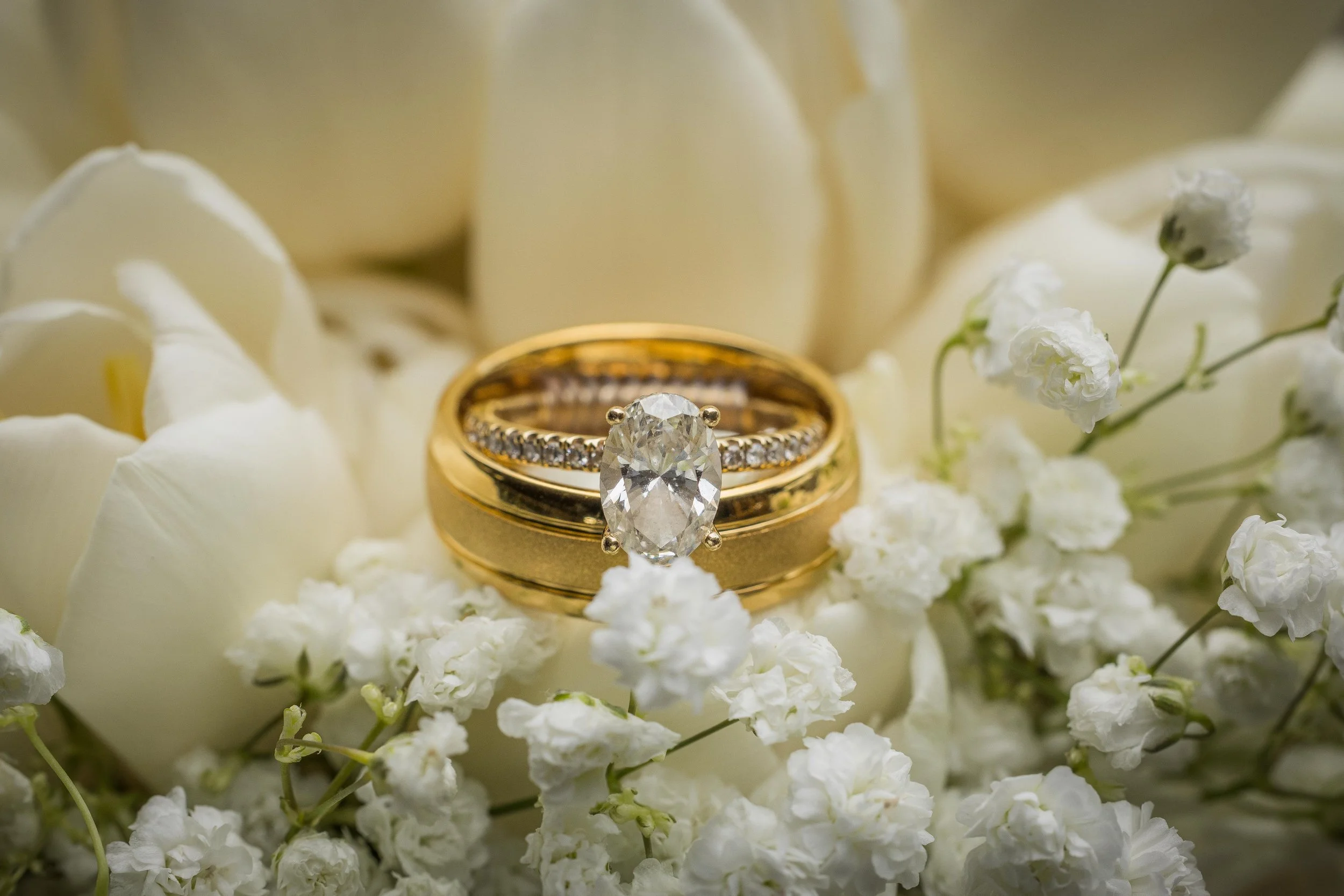 Diamond rings shot by a Puerto Rico wedding photographer