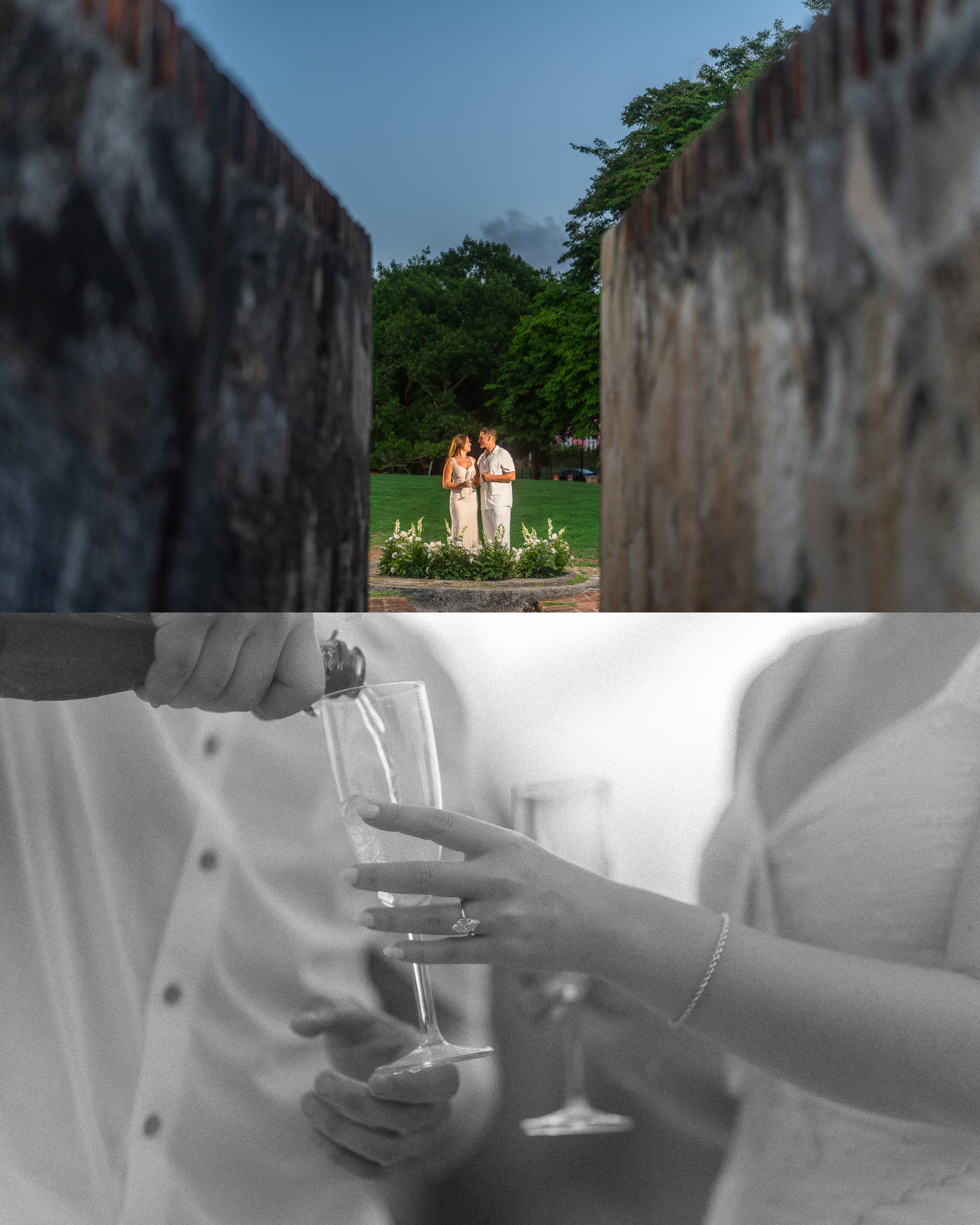 Luxury marriage proposal in Puerto Rico taken by an elopement wedding photographer in Old San Juan