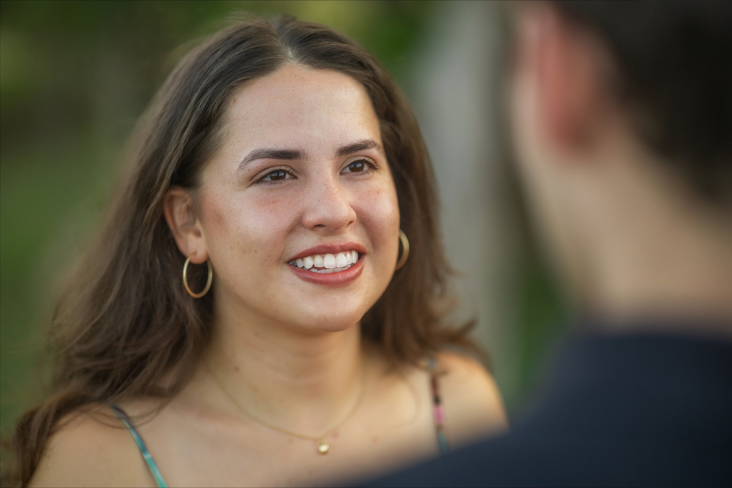 Portrait of a woman at Royal Isabela after a surprise marriage proposal taken by a luxury wedding photographer in Puerto Rico