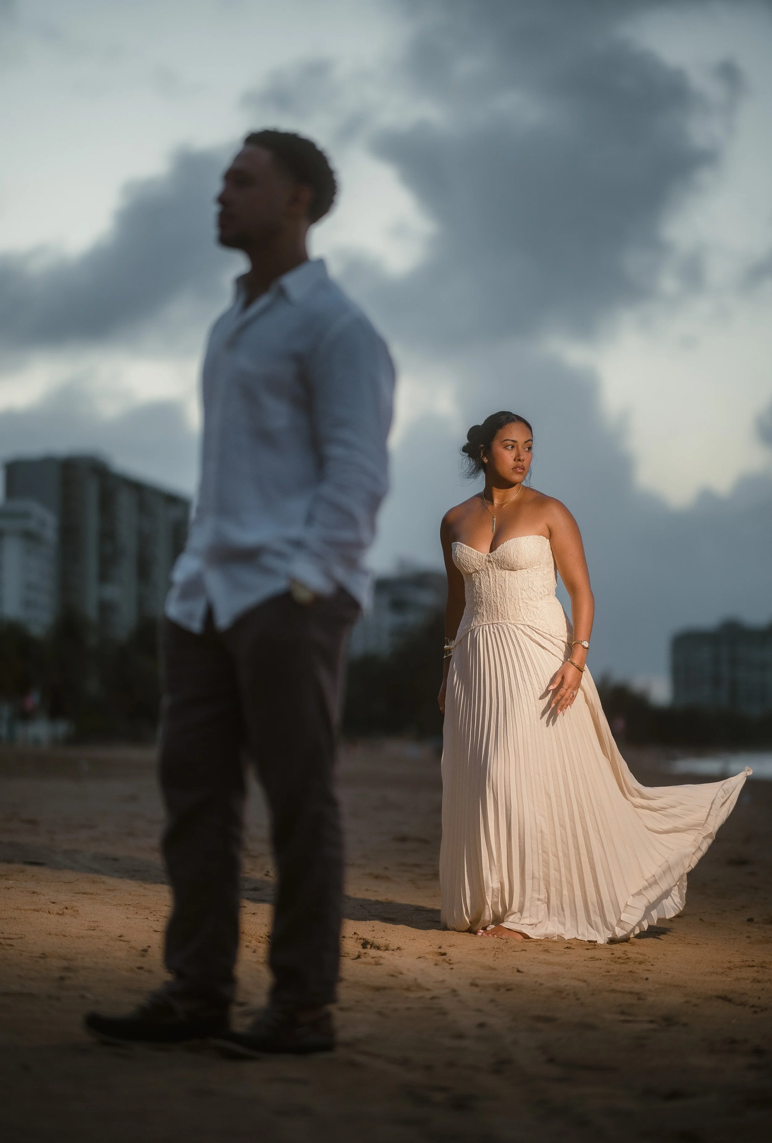 Romantic beach proposal photography in Puerto Rico highlighting professional engagement and proposal coverage.