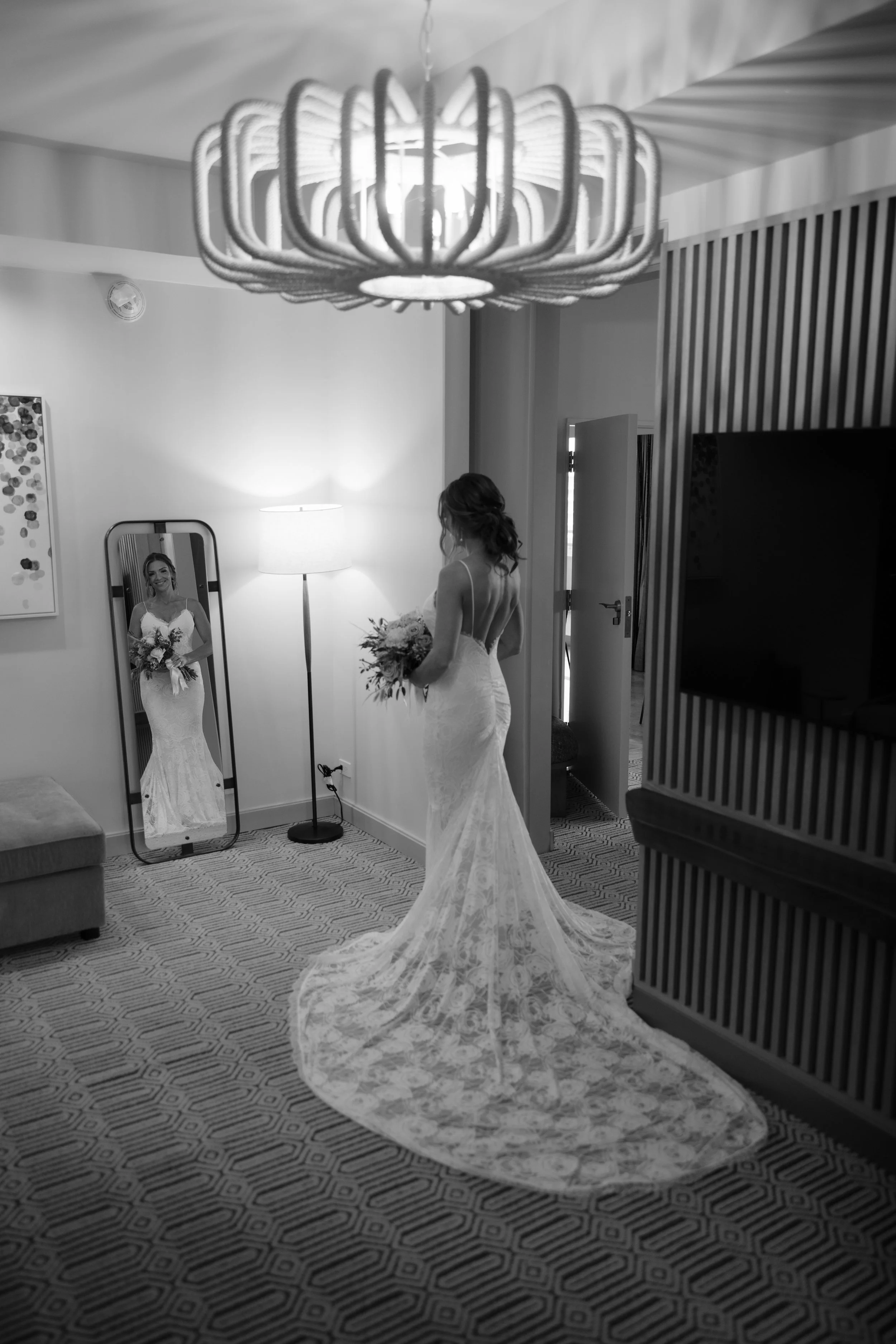 Bride getting ready for her luxury wedding at El Conquistador Resort shot by a Puerto Rico photographer