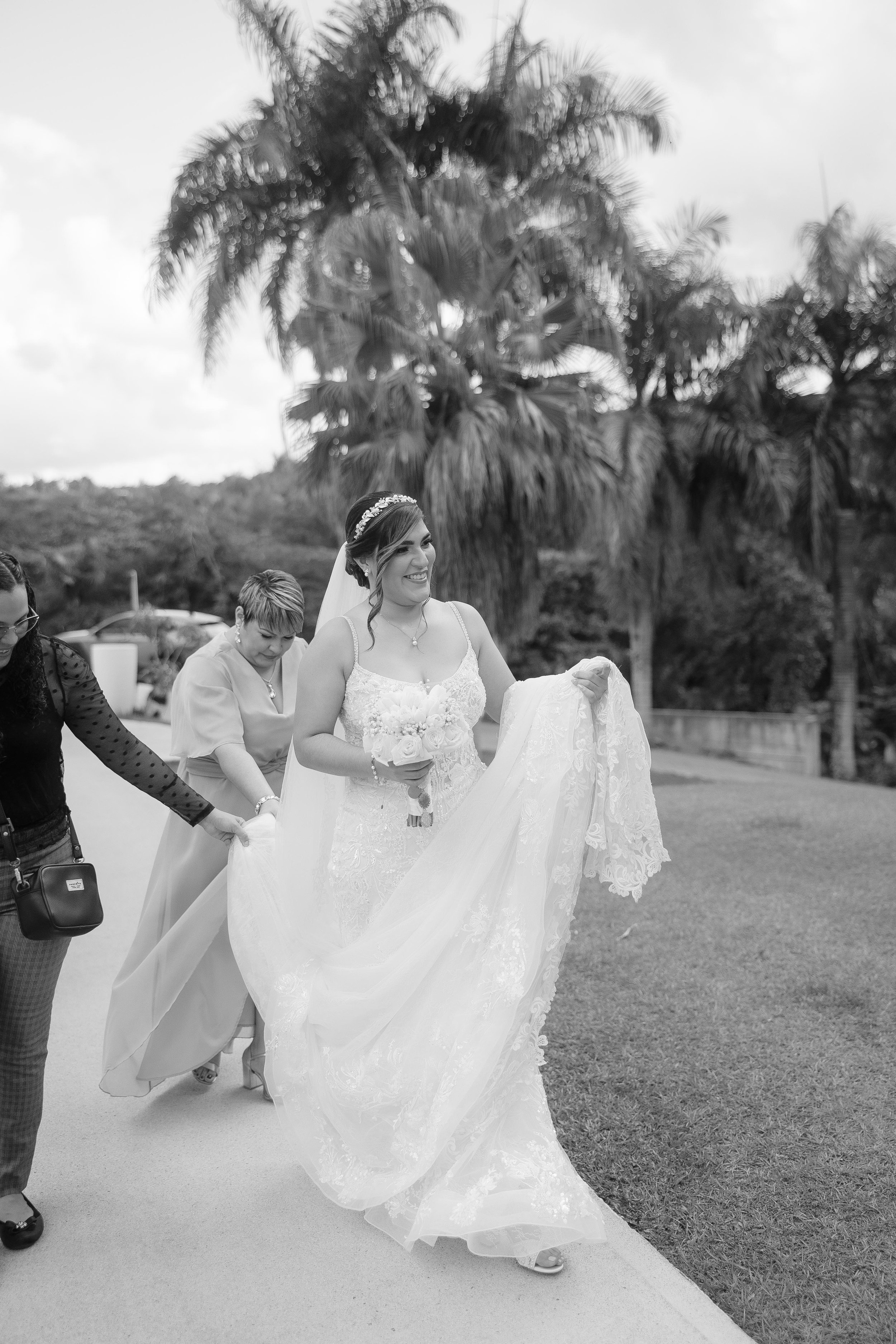 Bridal portraits at Hacienda Santiago taken by a Puerto Rico wedding photographer