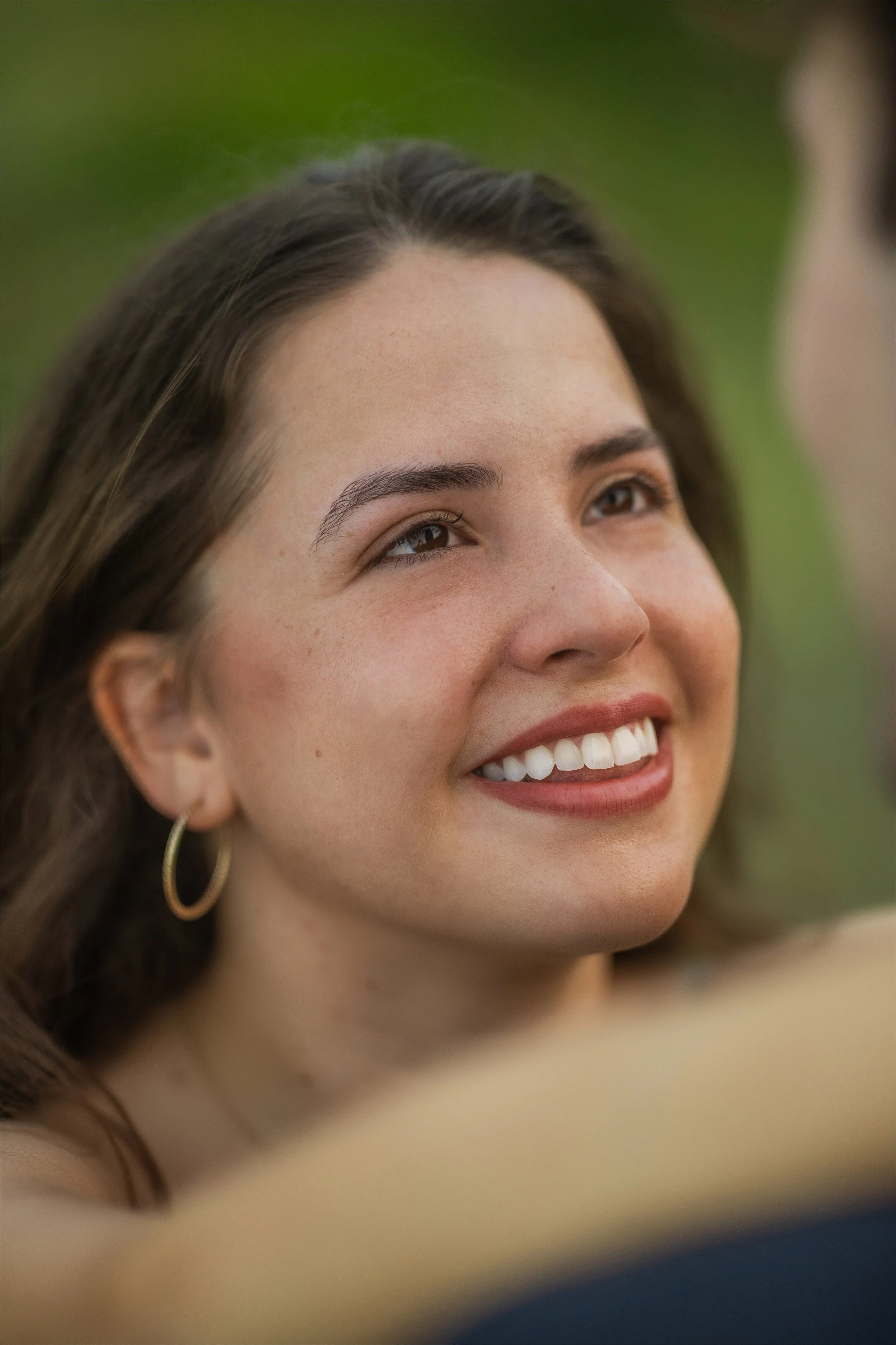 Portrait of a woman at Royal Isabela after a surprise marriage proposal taken by a luxury wedding photographer in Puerto Rico