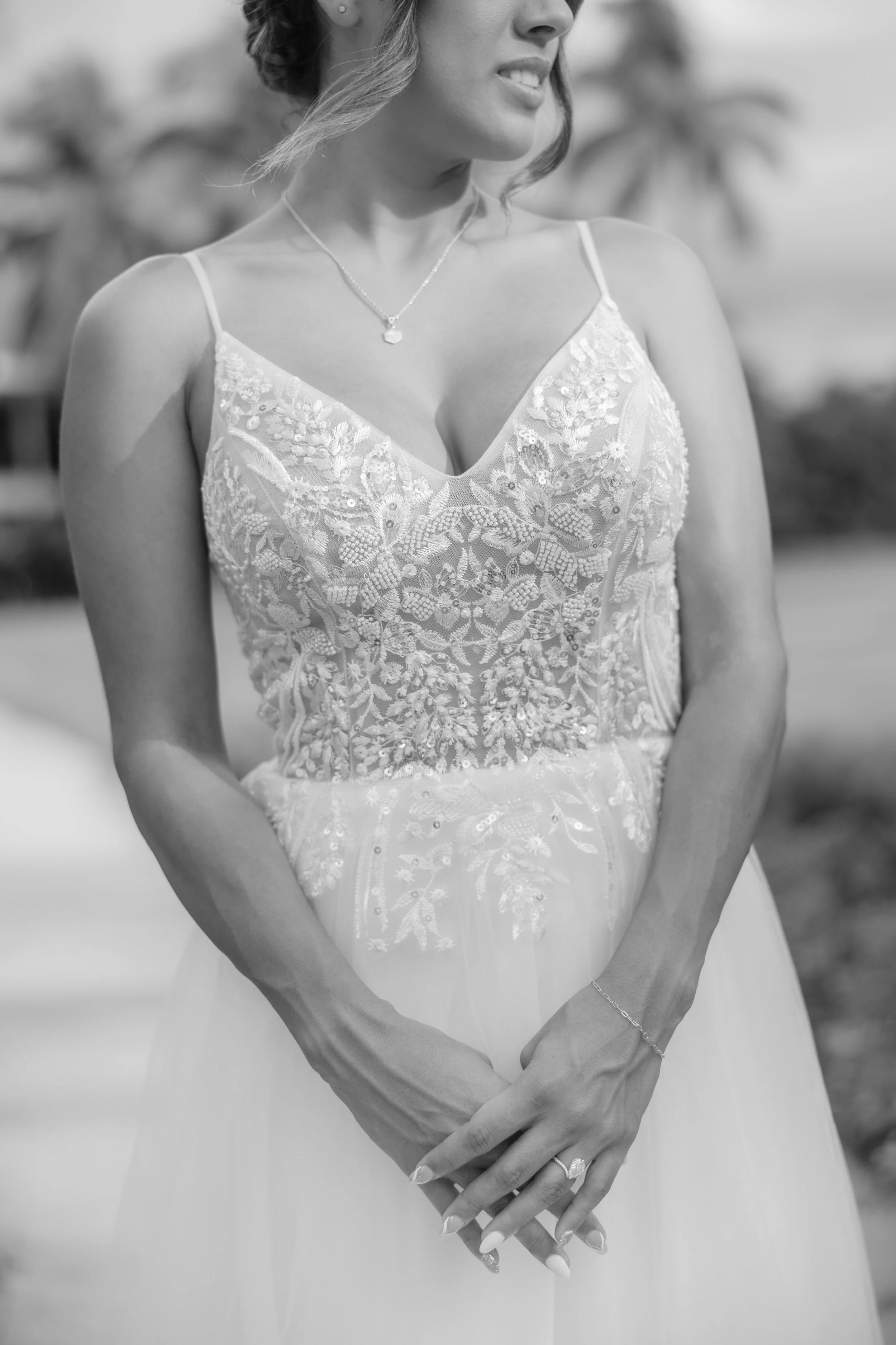 Bridal dress shot by a wedding photographer in Puerto Rico at Copamarina Beach Resort