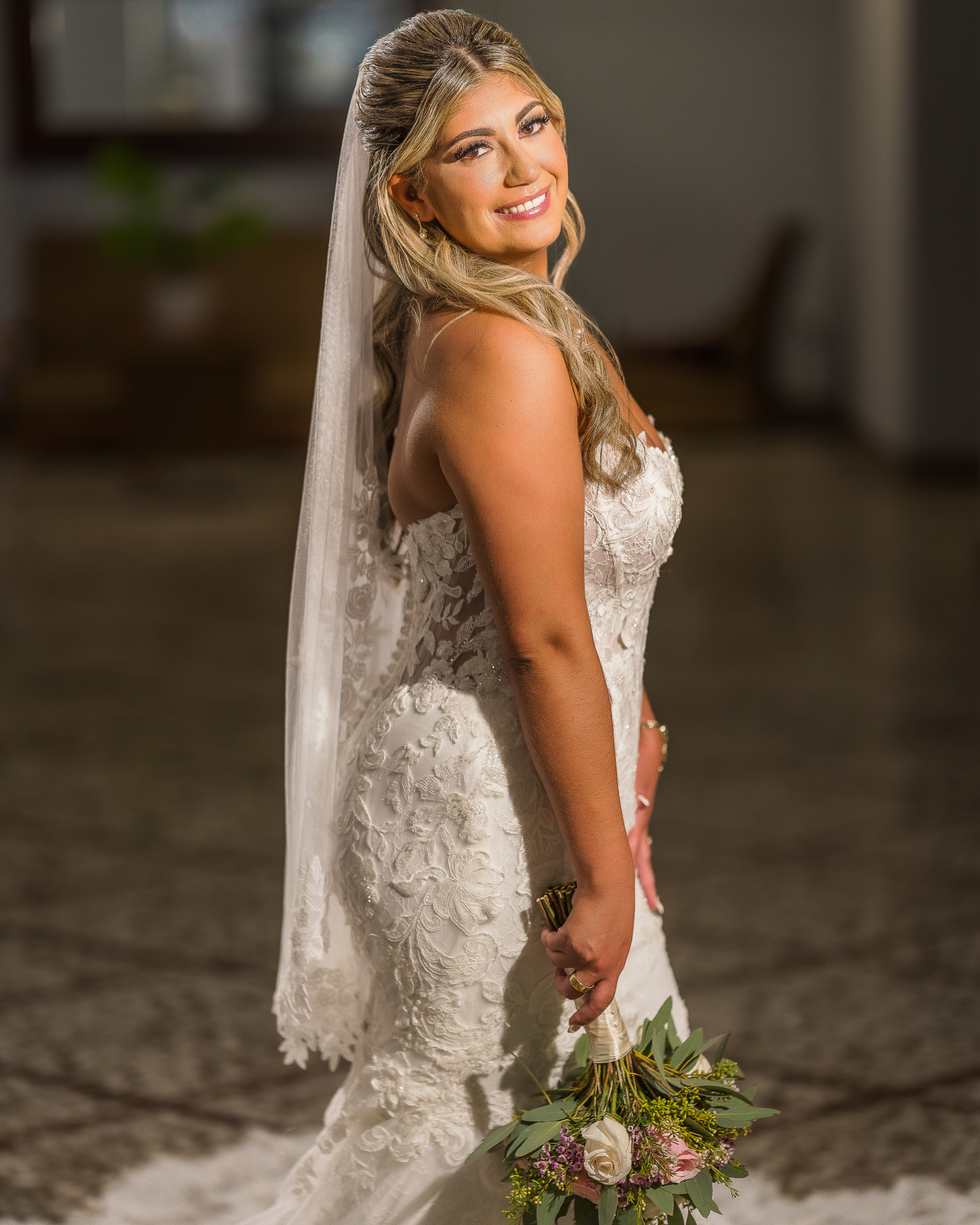 Editorial bridal portrait at Condado del Mar taken by a destination wedding photographer in Puerto Rico