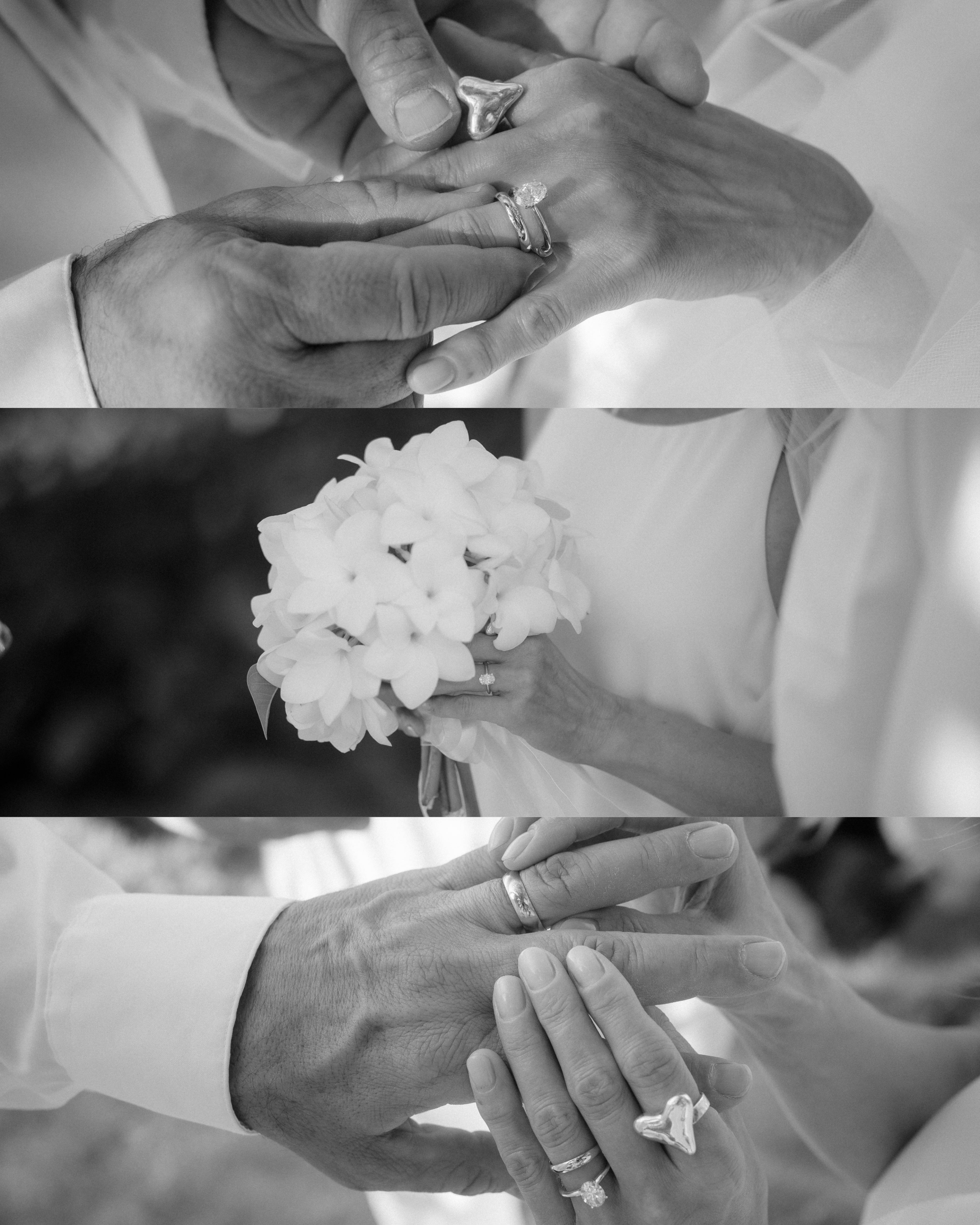 Ring exchange during an elopement in Puerto Rico