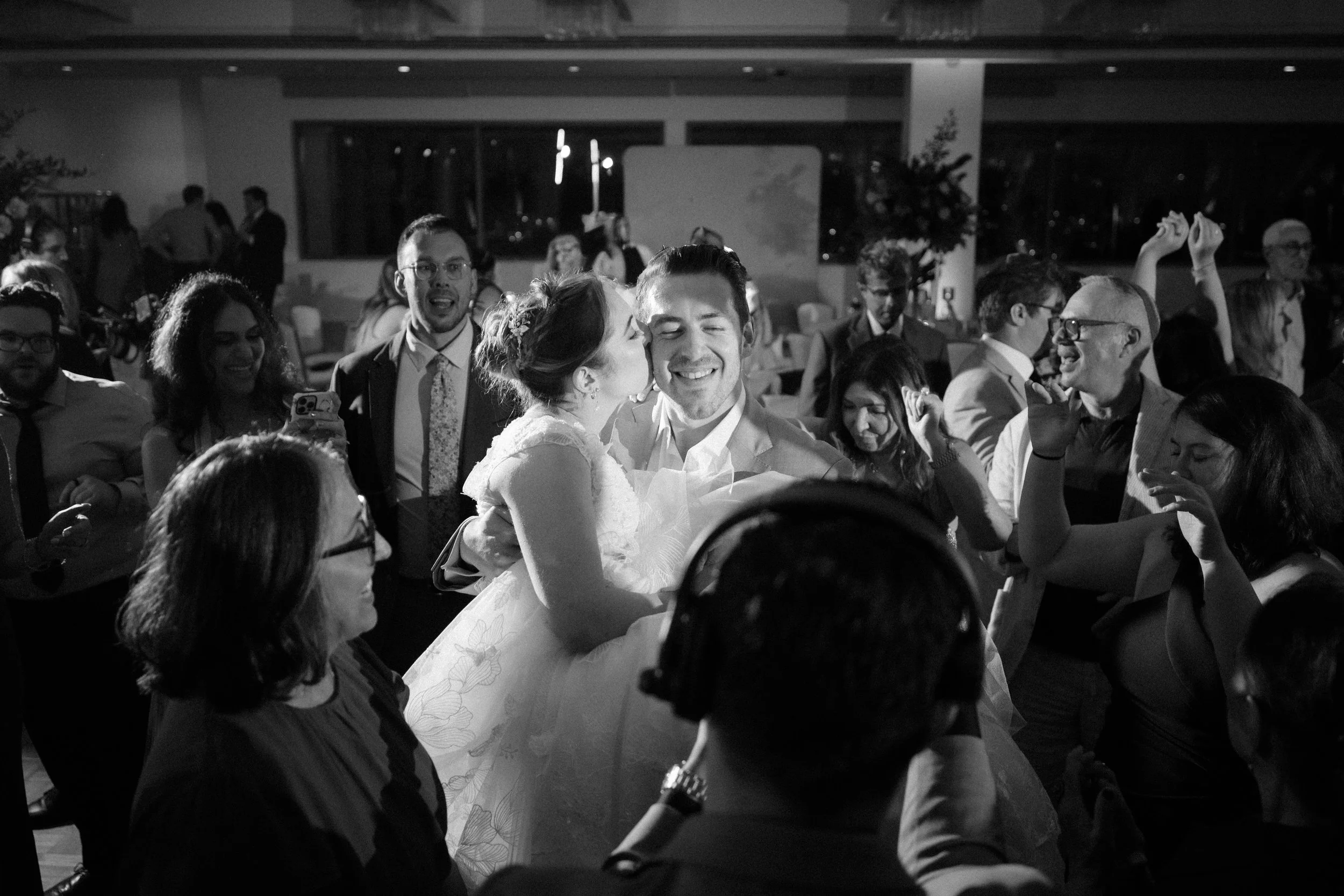 Bride and groom on dance floor at La Concha Resort during a luxury Jewish wedding in Puerto Rico