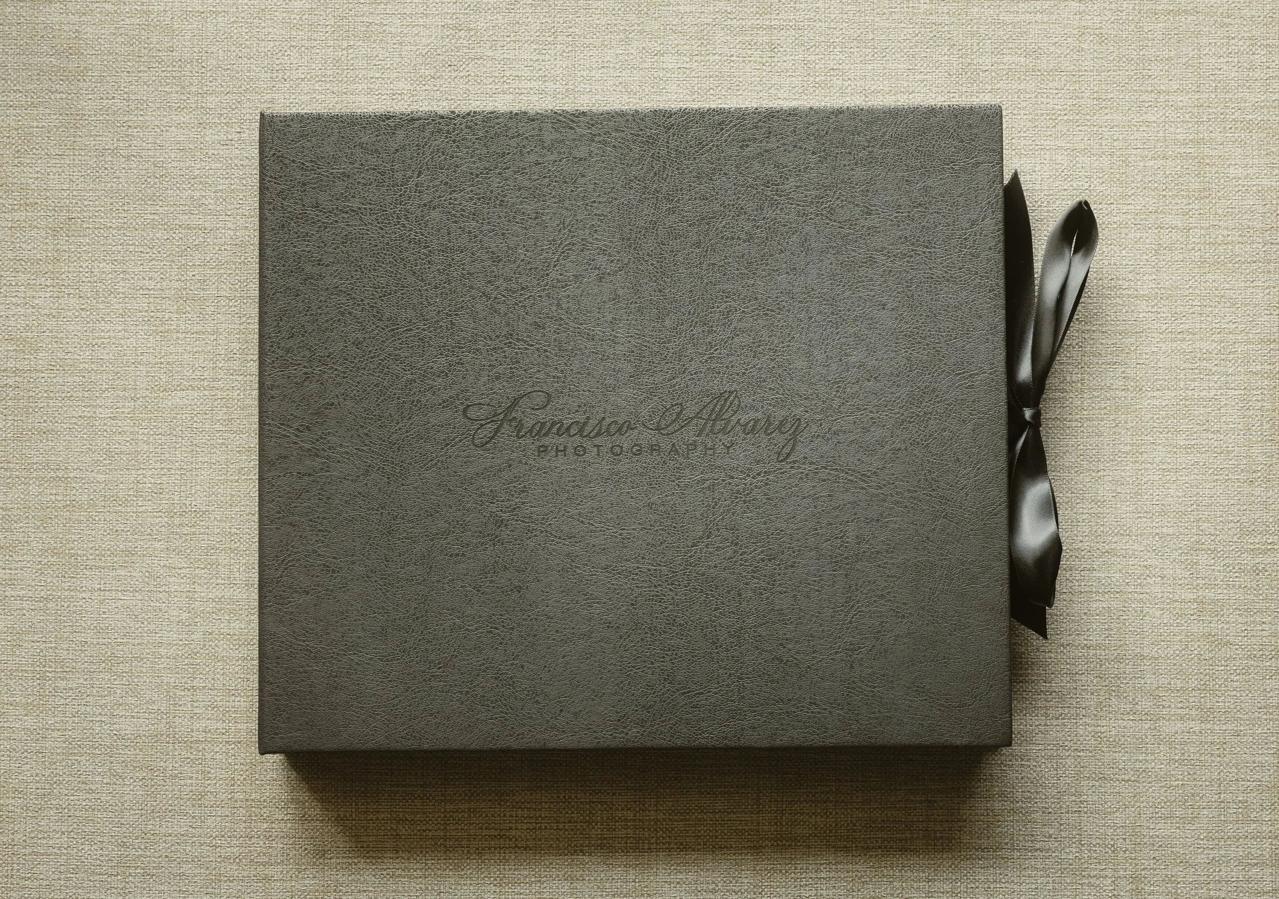 Luxury wedding album handcrafted by a wedding photographer in Puerto Rico
