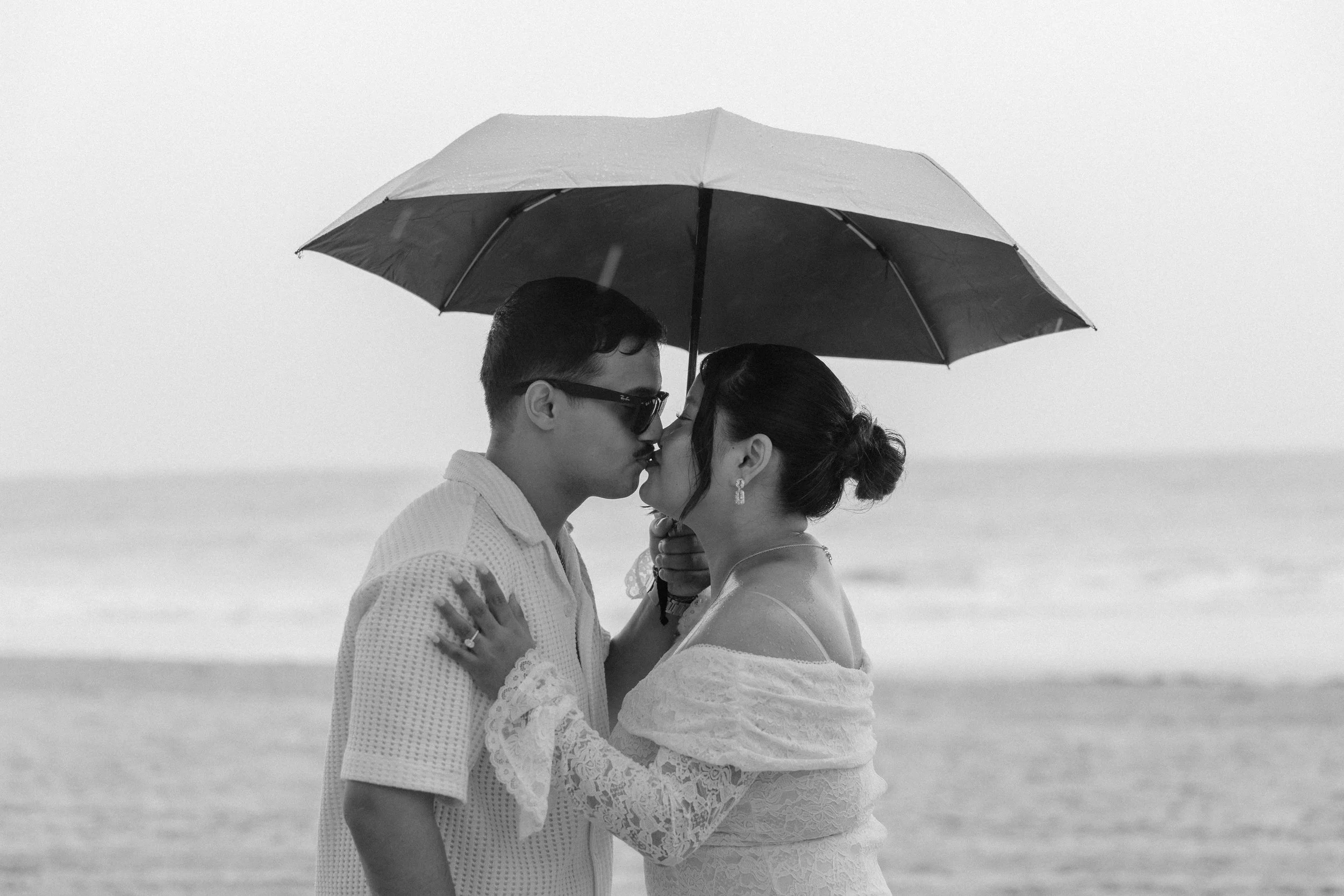 Couple portrait following marriage proposal demonstrating natural, documentary-style engagement photography.