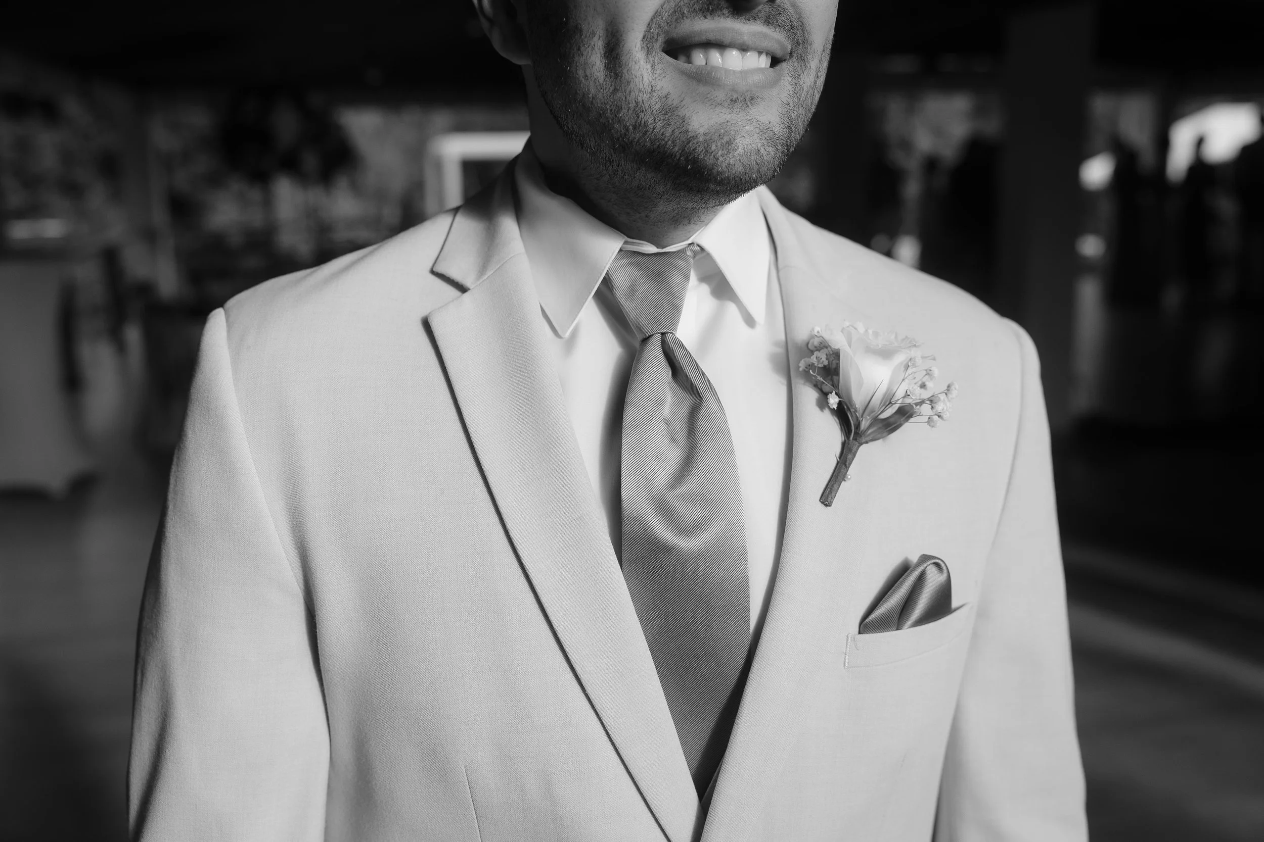 Groom posing at Hacienda Santiago, a wedding venue in Puerto Rico
