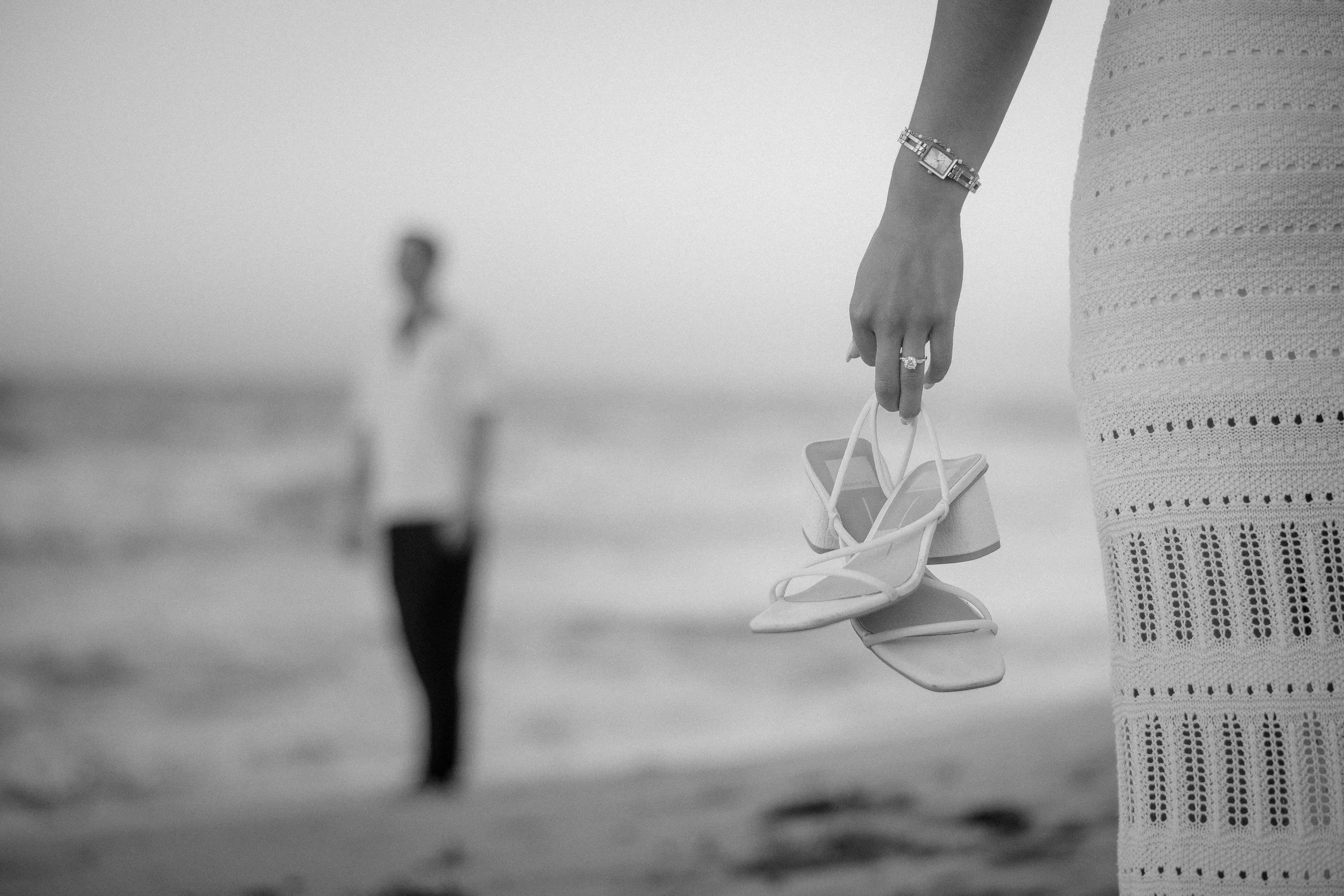 Puerto Rico marriage proposal photographer at the beach documenting an engagement session