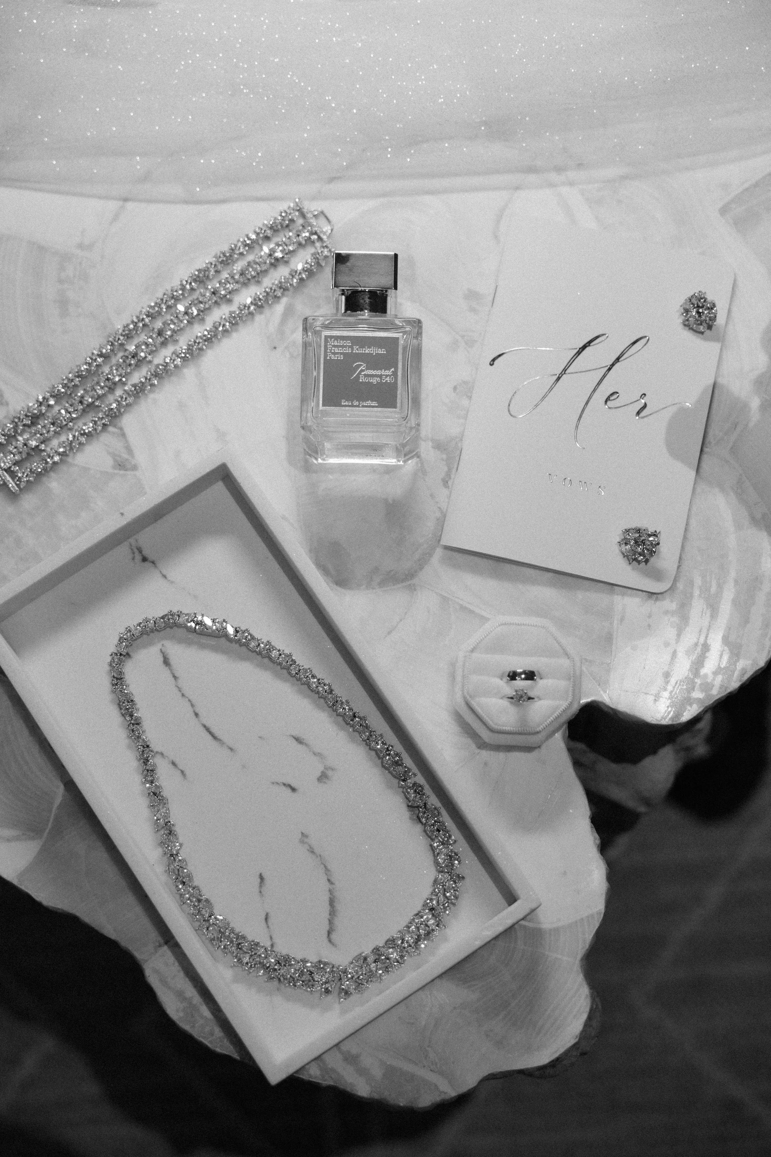 Bride details taken by a luxury editorial wedding photographer in South Florida. 