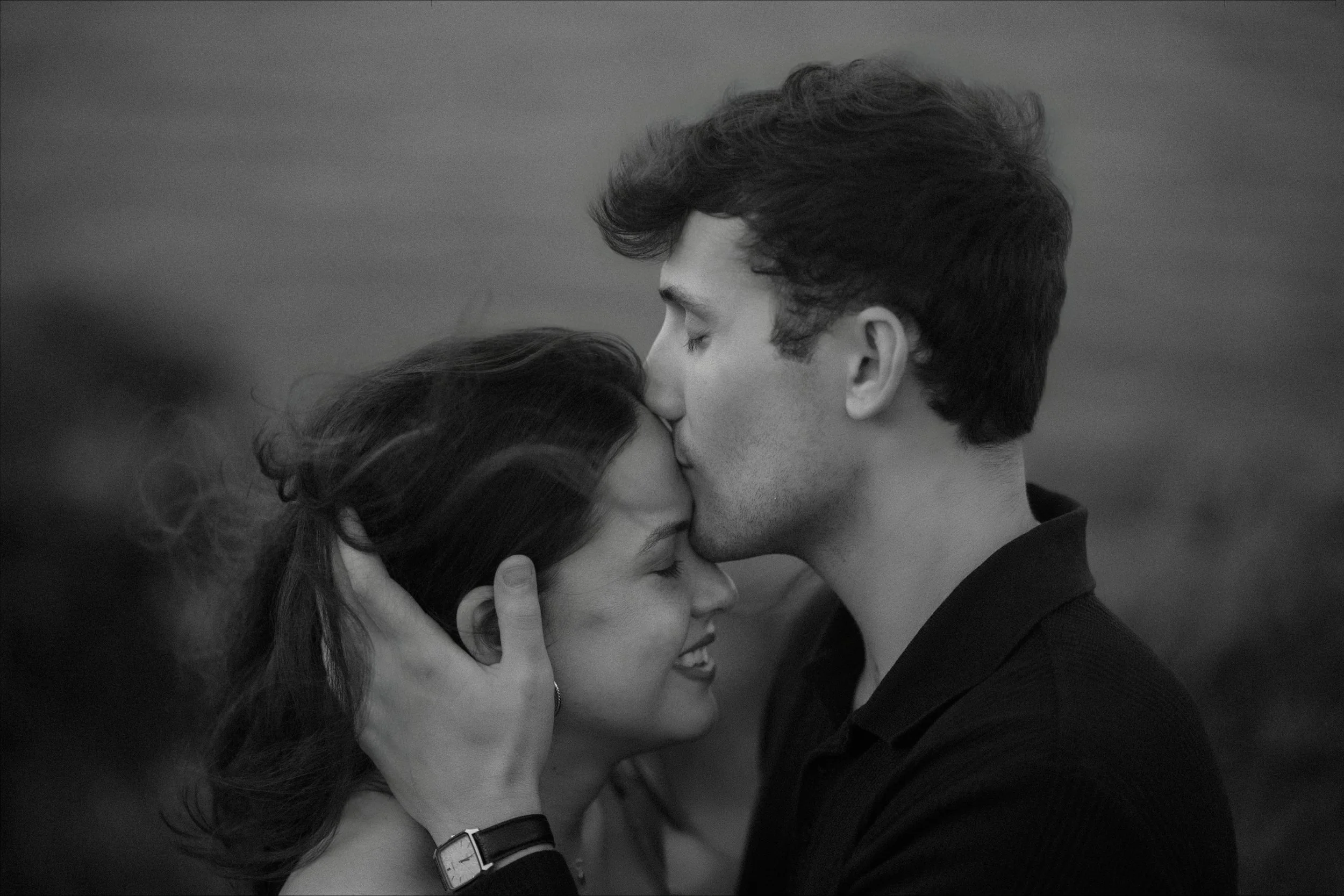 Man kissing woman at Royal Isabela after a successful marriage proposal in Puerto Rico