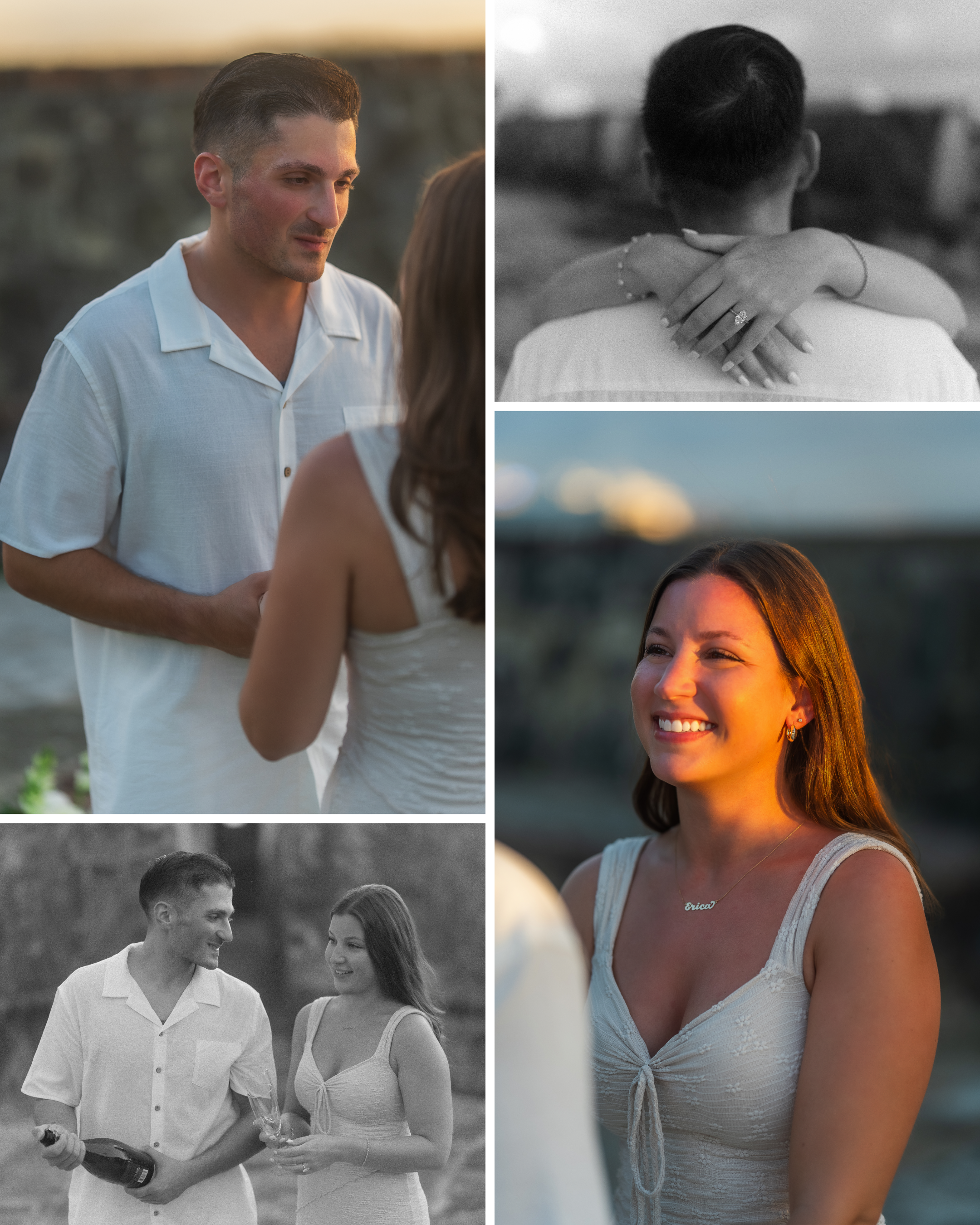 Surprise marriage proposal in Old San Juan taken by a destination wedding photographer in Puerto Rico