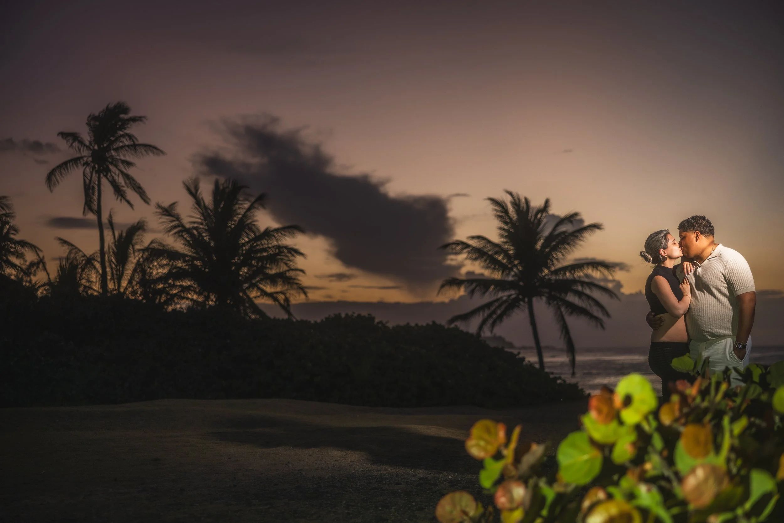 Escambrón Beach marriage proposal in Puerto Rico taken by a destination wedding photographer in Puerto Rico