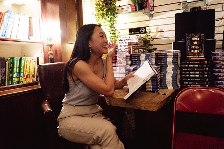 Some BTS of my signing + reading at @yuandmebooks a few weeks ago. Still in disbelief that this book baby of mine is out in the world. Thank u 🥹 (peep the hardcovers in the 2nd to last slide)