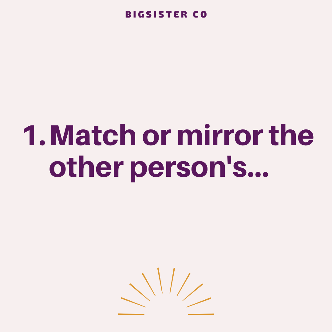 How to Build Rapport and Increase Your Influence — Bigsister—Helping ...