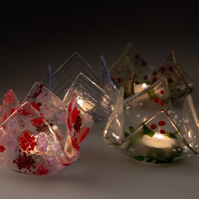 Fused Glass tea light holders workshop @G2