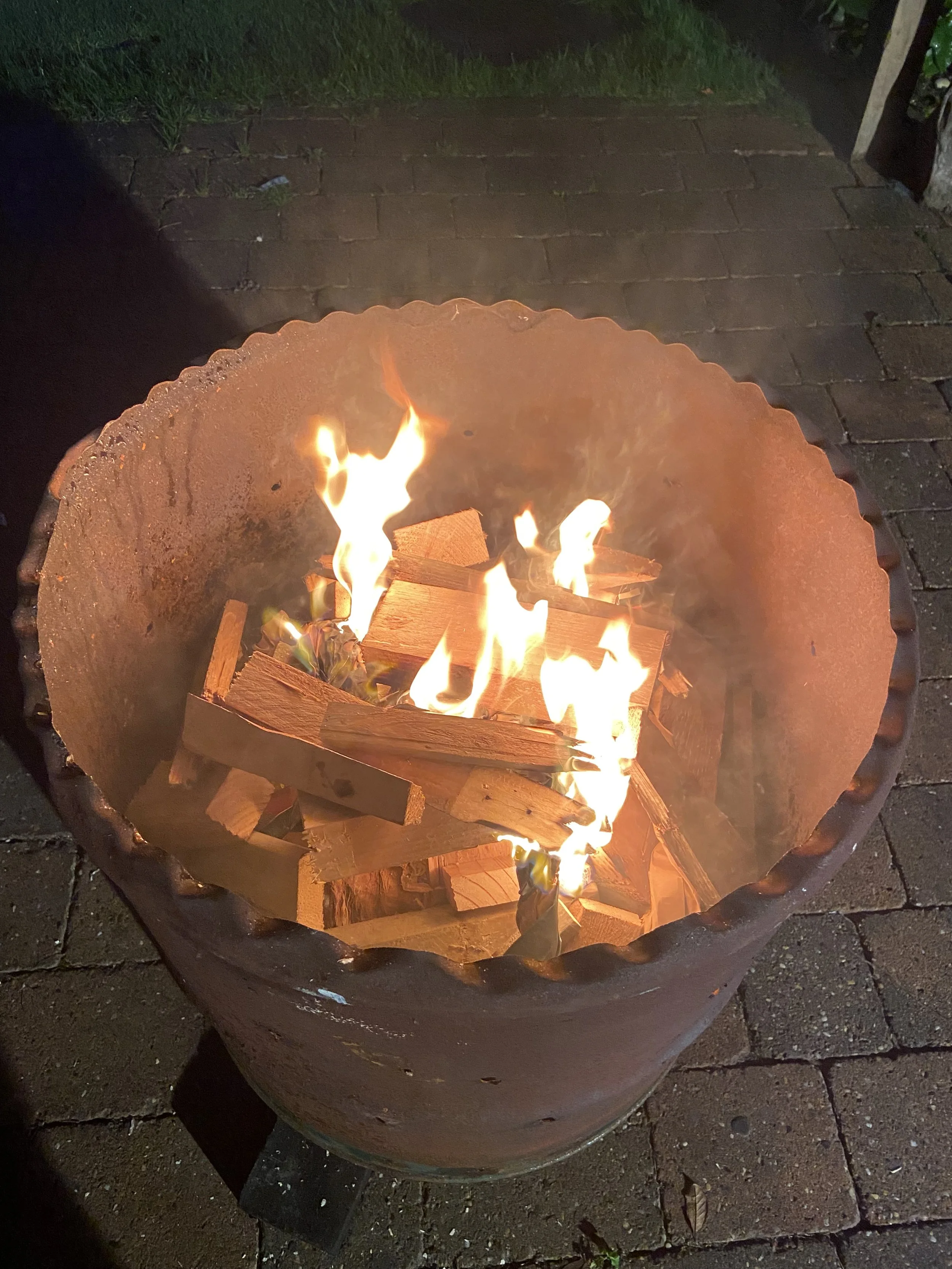 Barrel firing, temperature can go to nearly 900oC.jpg