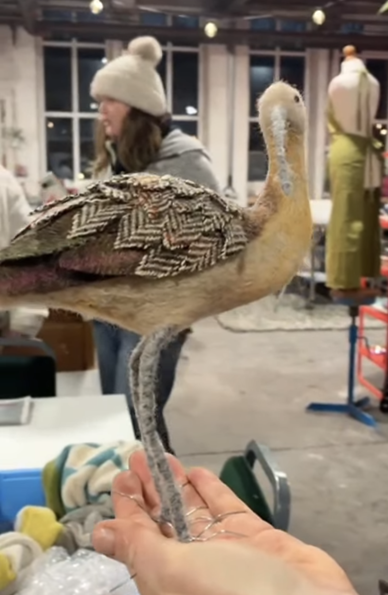 Needle Felted Curlews workshop with Zoe Stainton