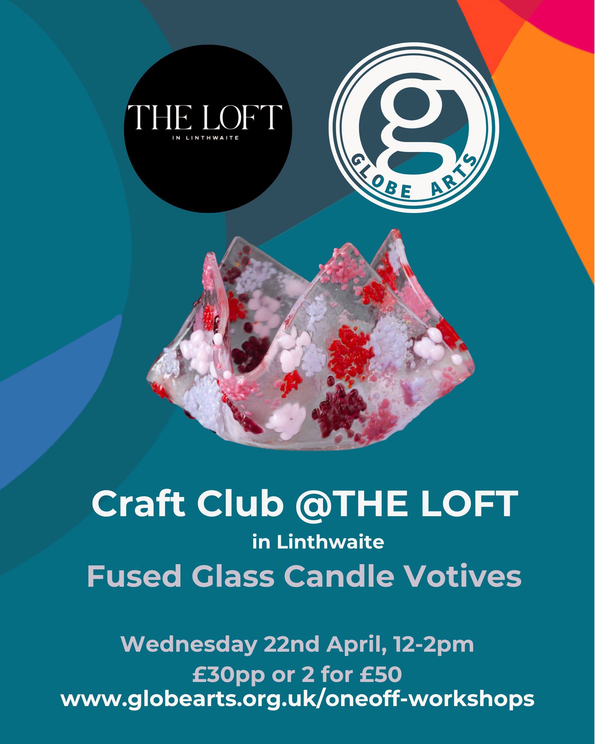 Fused Glass Candle Votives @The Loft