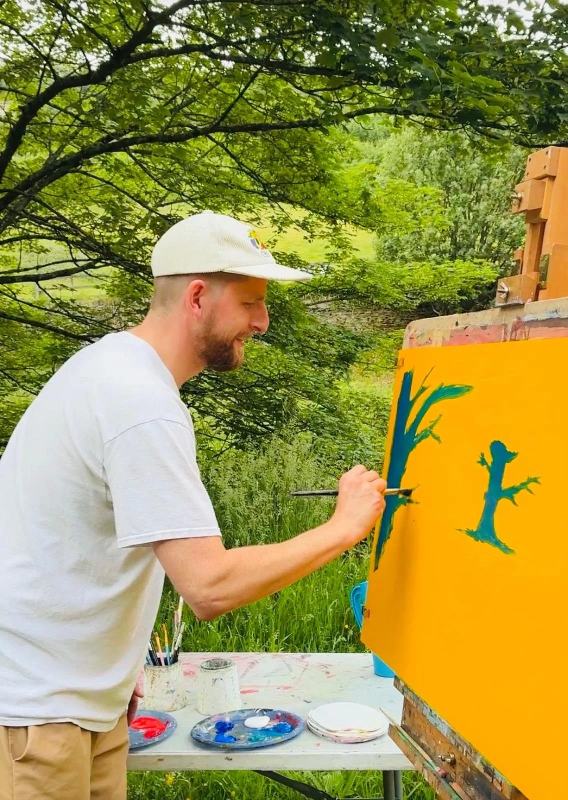 En Plain Air on the Riverside - Matisse style