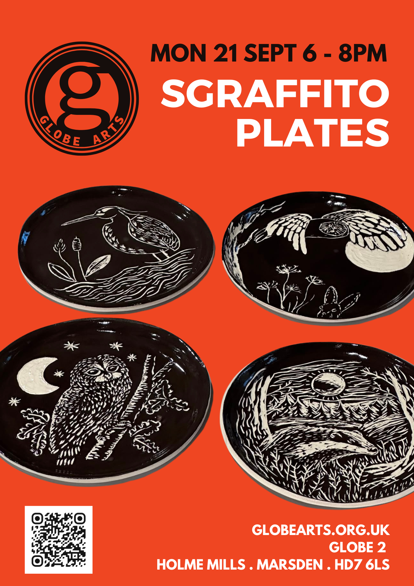 Ceramic Sgraffito Plates @G2