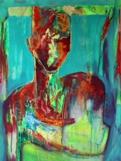 CONFRONTATION mixed media on paper (framed under glass) Â£850.jpeg