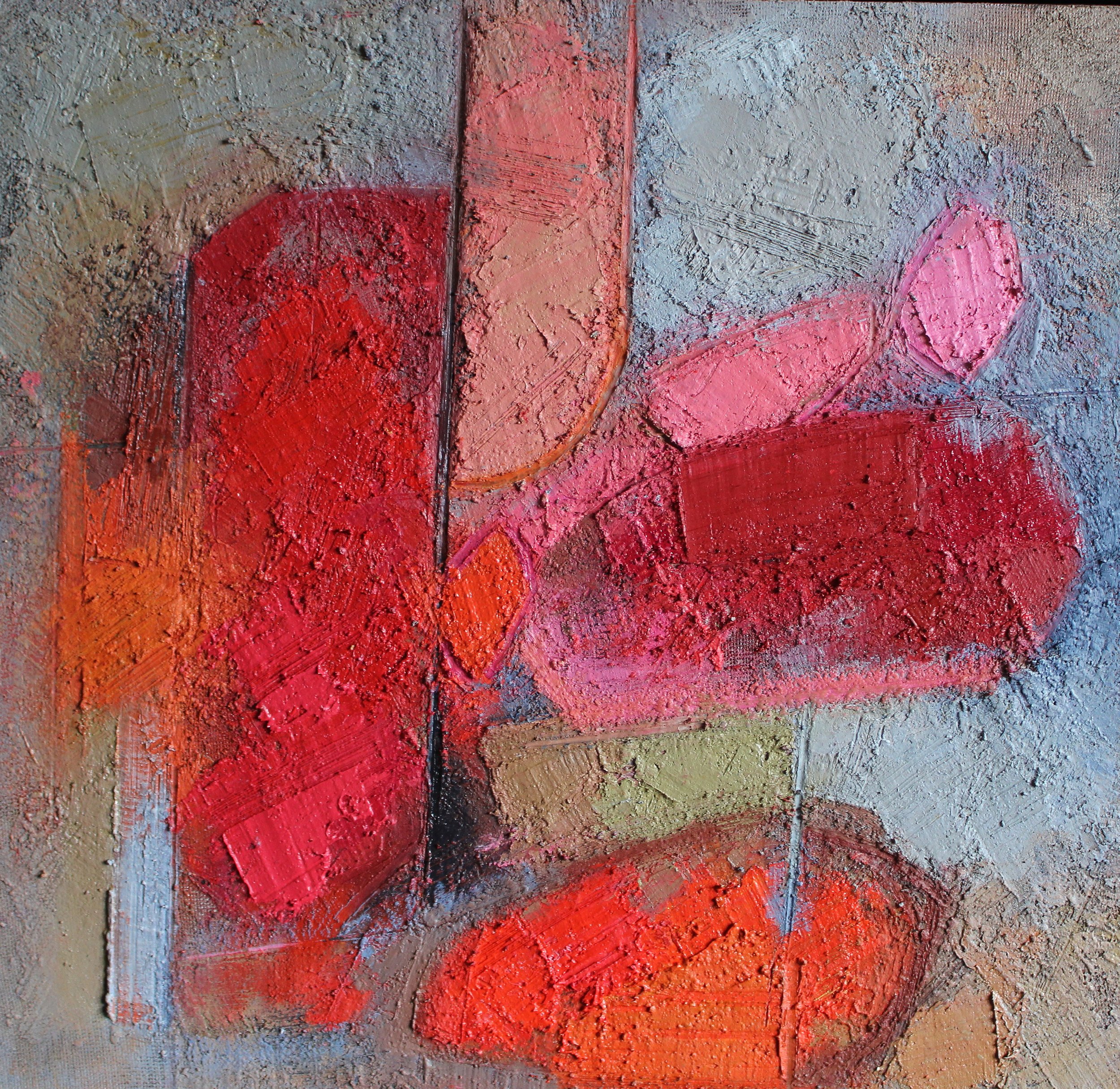 Stones in Red £110 (30 by 29cm).JPG