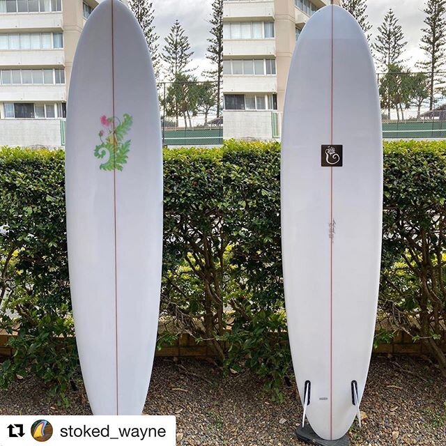 @stoked_wayne &lsquo;s 8&rsquo;0&rdquo; stretched Podlodite Twin. 👍✌🏼🙏