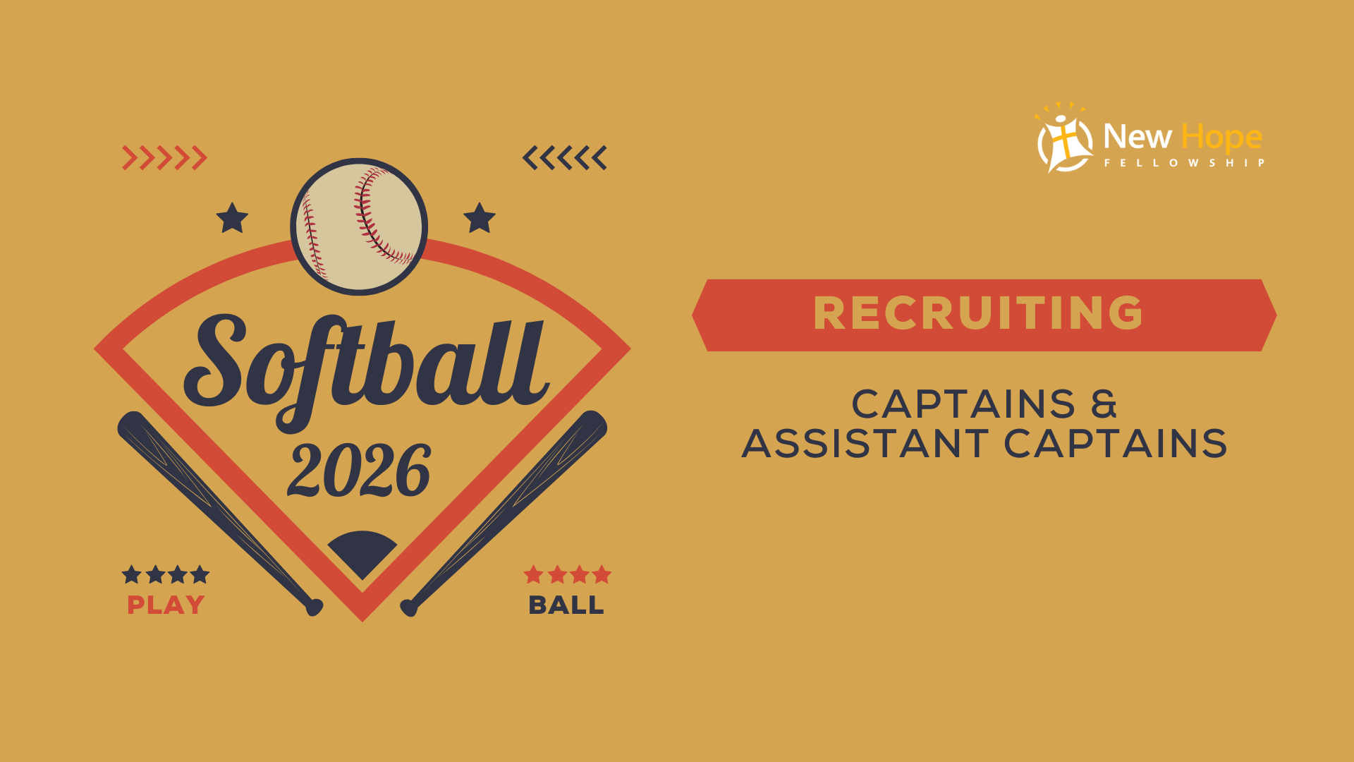Softball Captain/Assistant Captain Recruitment